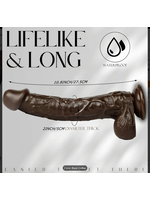 Smoosh Dark 8" Dildo w/ Balls