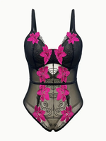 Midnight Bloom Lace Bodysuit