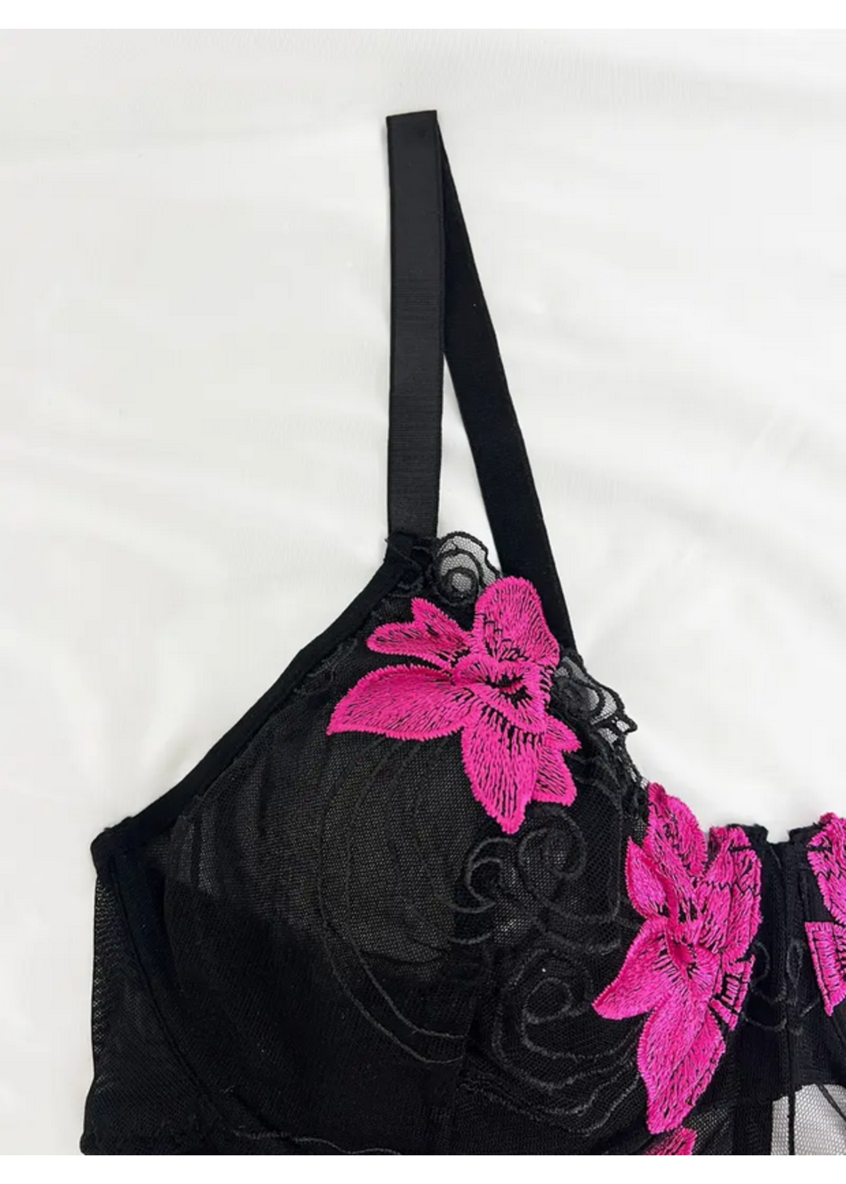 Midnight Bloom Lace Bodysuit