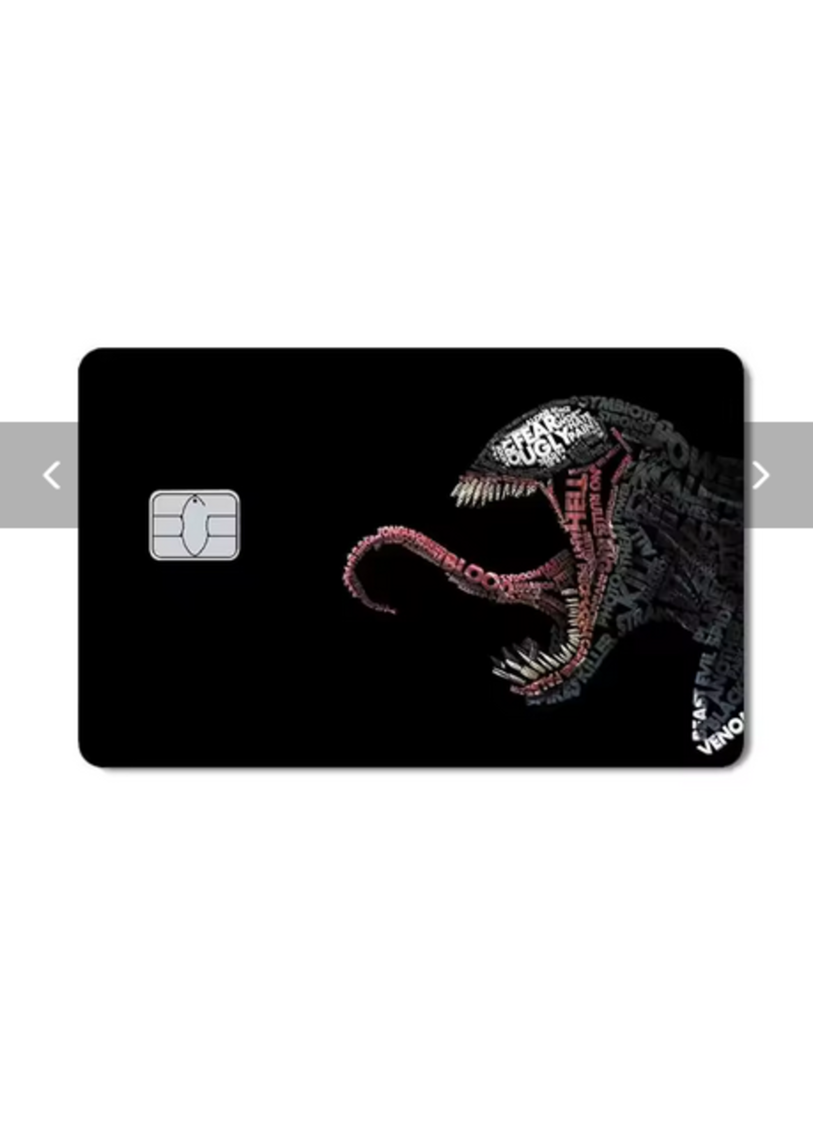Venom 1 Credit Debit Card Sticker Cover