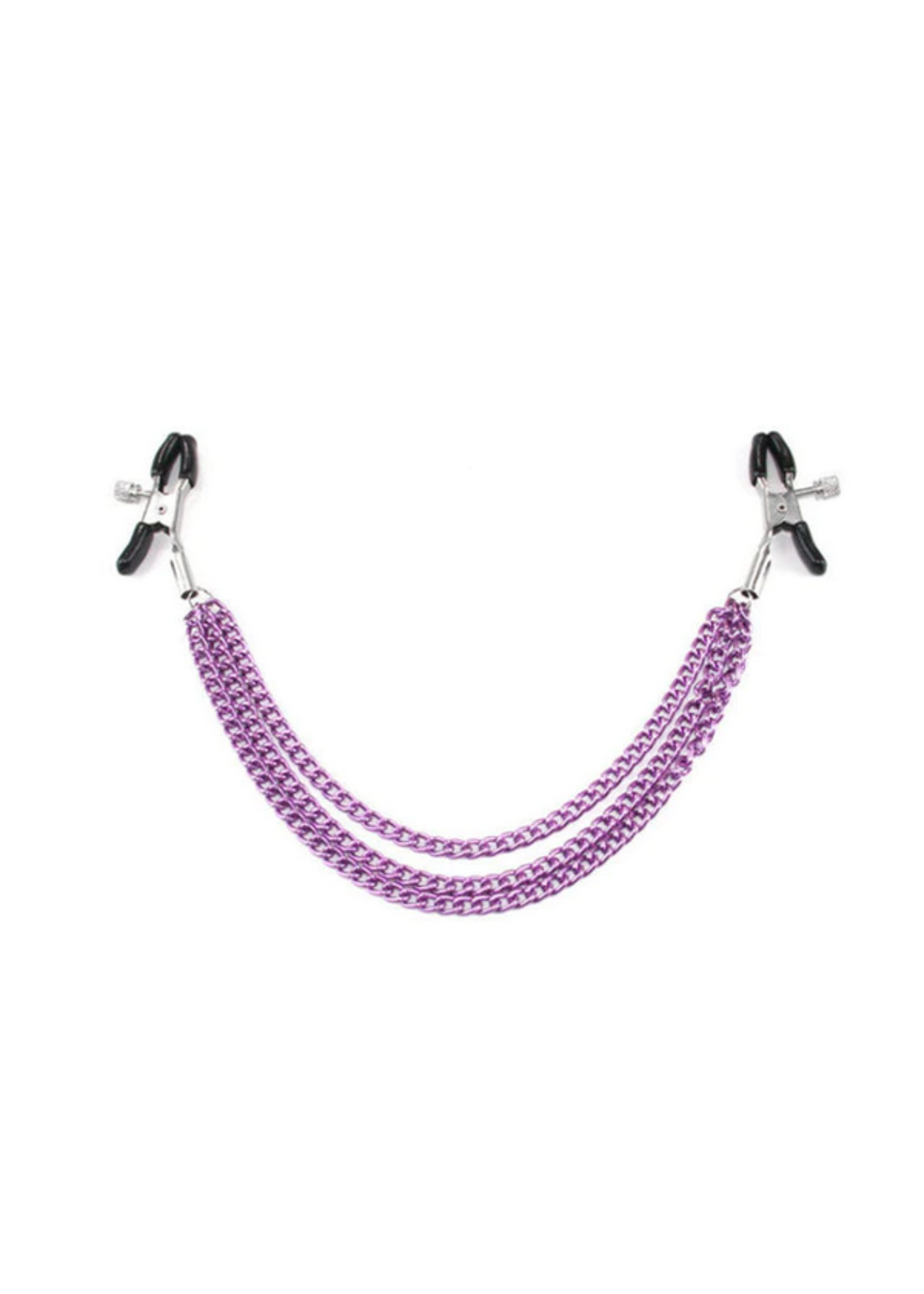 Purple Chain Nipple Clamps