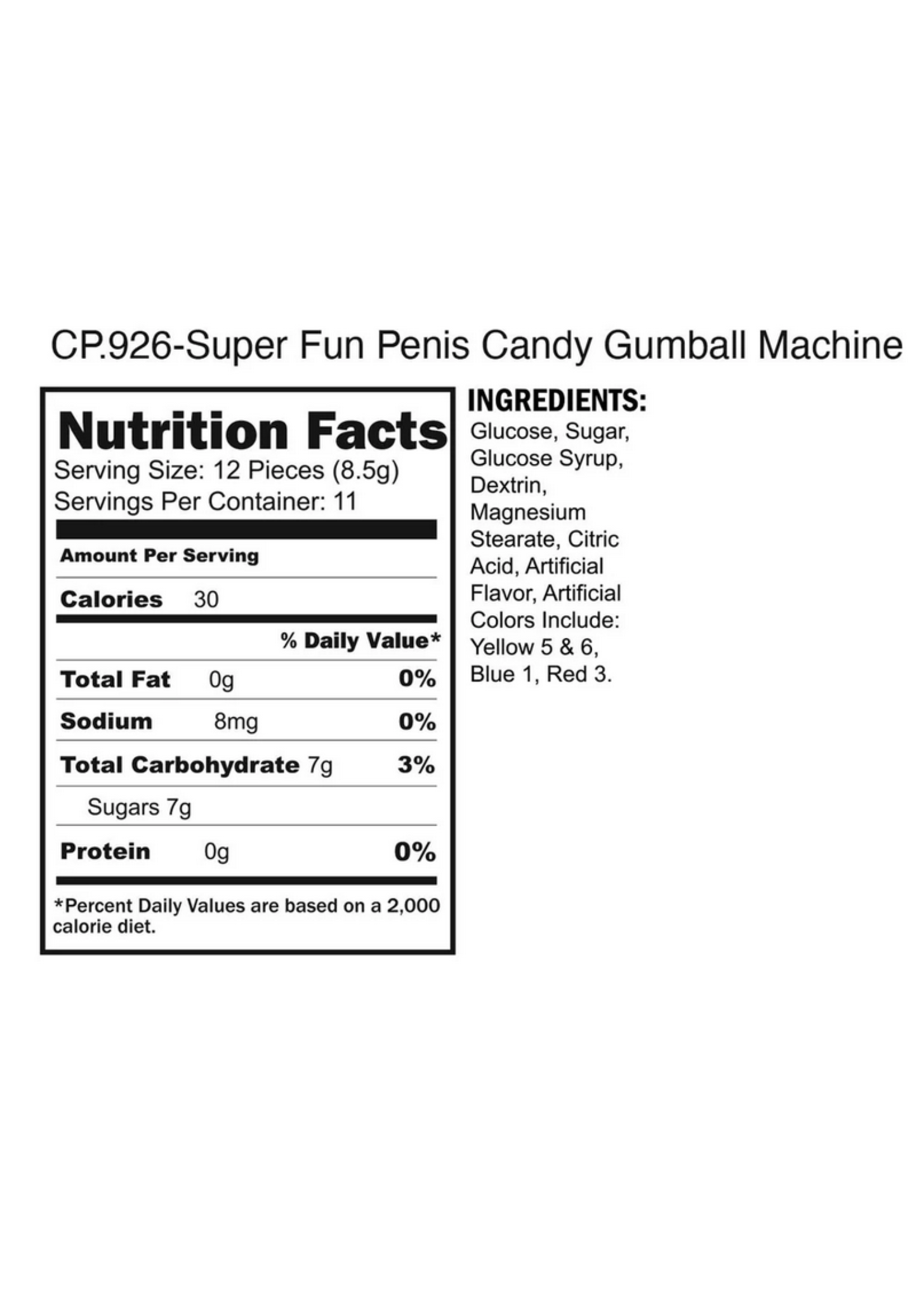 Clearance SuperFun Penis Candy Machine - Yellow