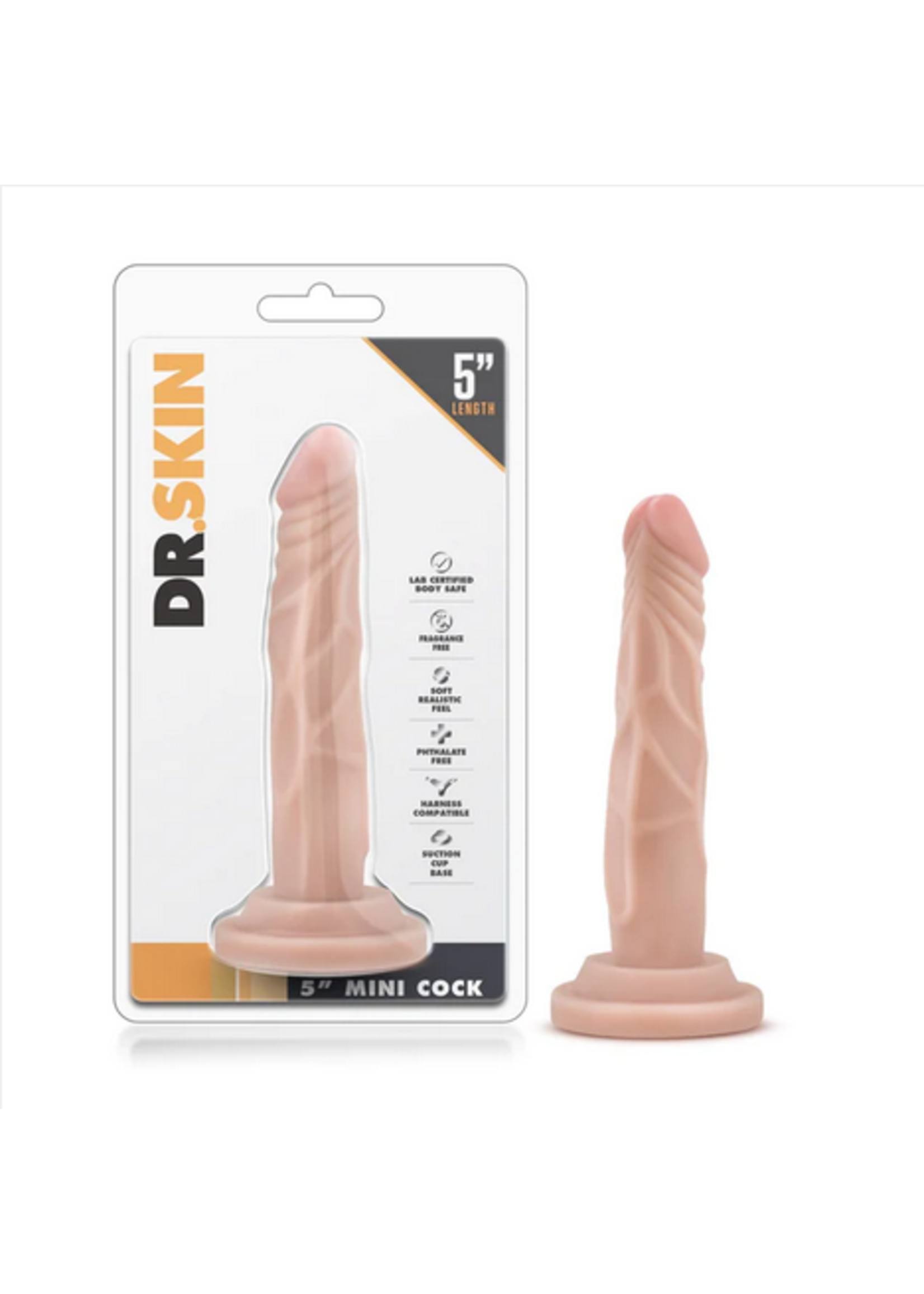 Blush Dr. Skin 5 inch Mini Cock