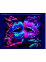 Lips Weed Tapestry  51"x59"
