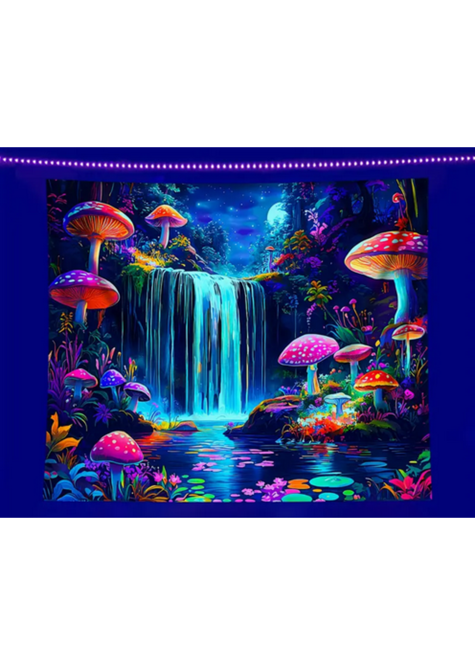 Mushroom Waterfall Tapestry  51"x59"