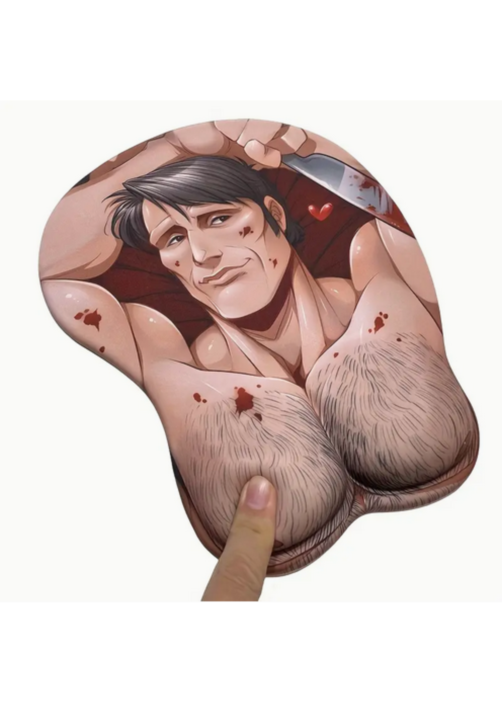 Sexy Man Boobs Mouse Pad