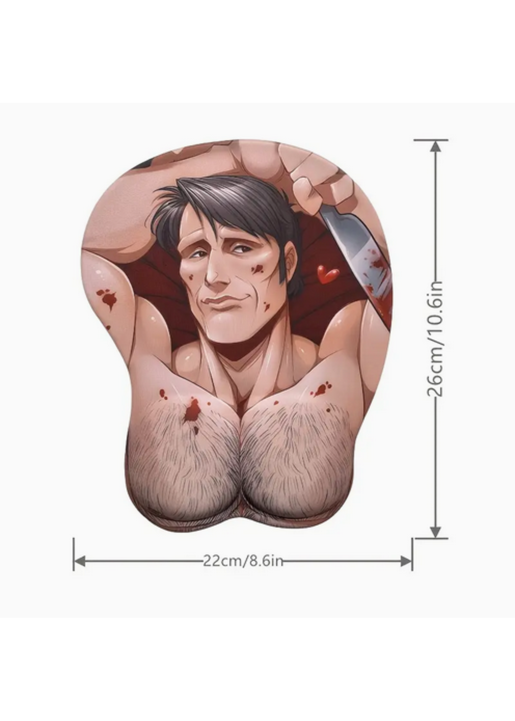Sexy Man Boobs Mouse Pad