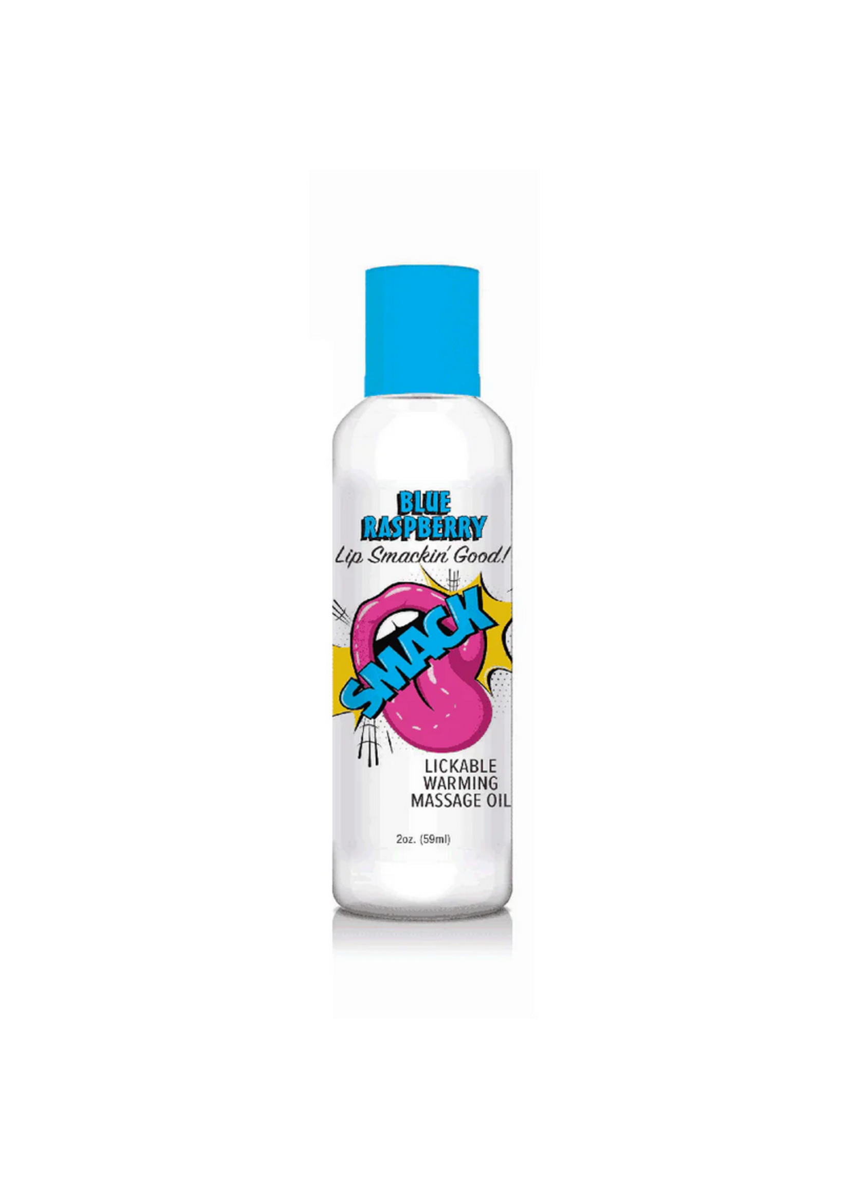 Warming & Lickable Massage Oil BlueRaspberry 2oz