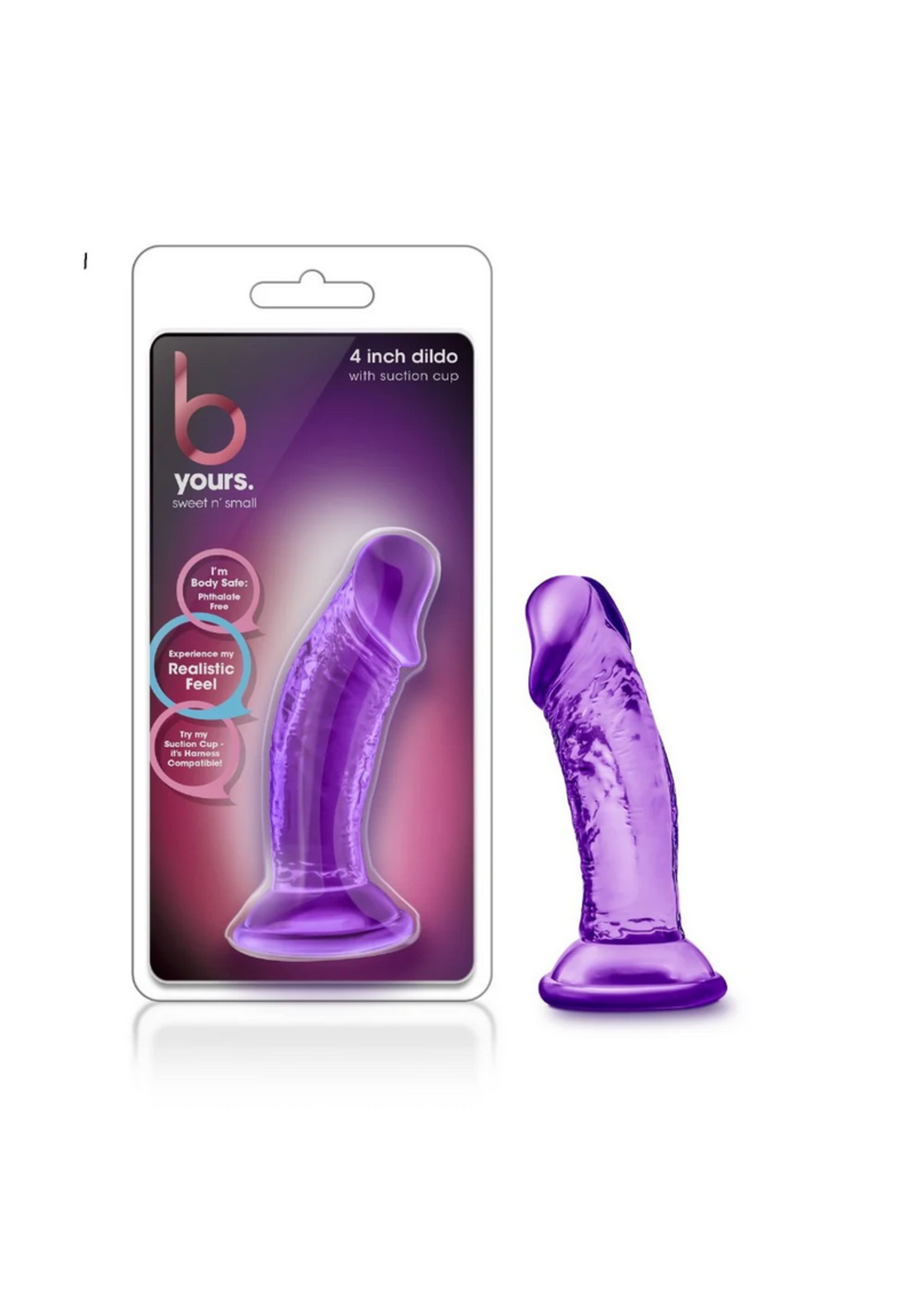 Blush B Yours Sweet N Small 4" Dildo - Purple
