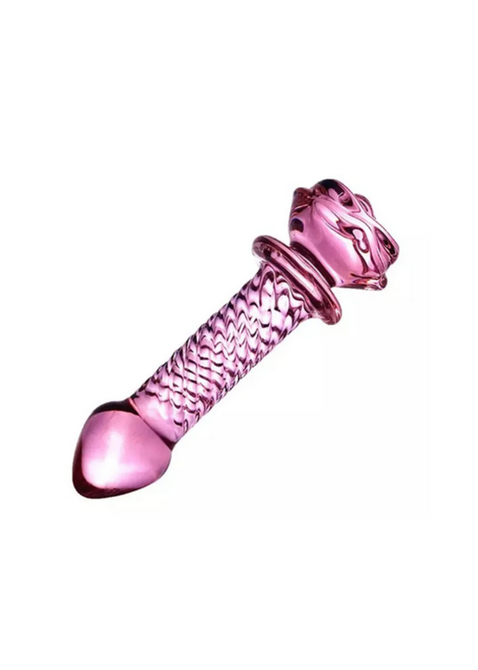 Rose Glass Dildo - Thread
