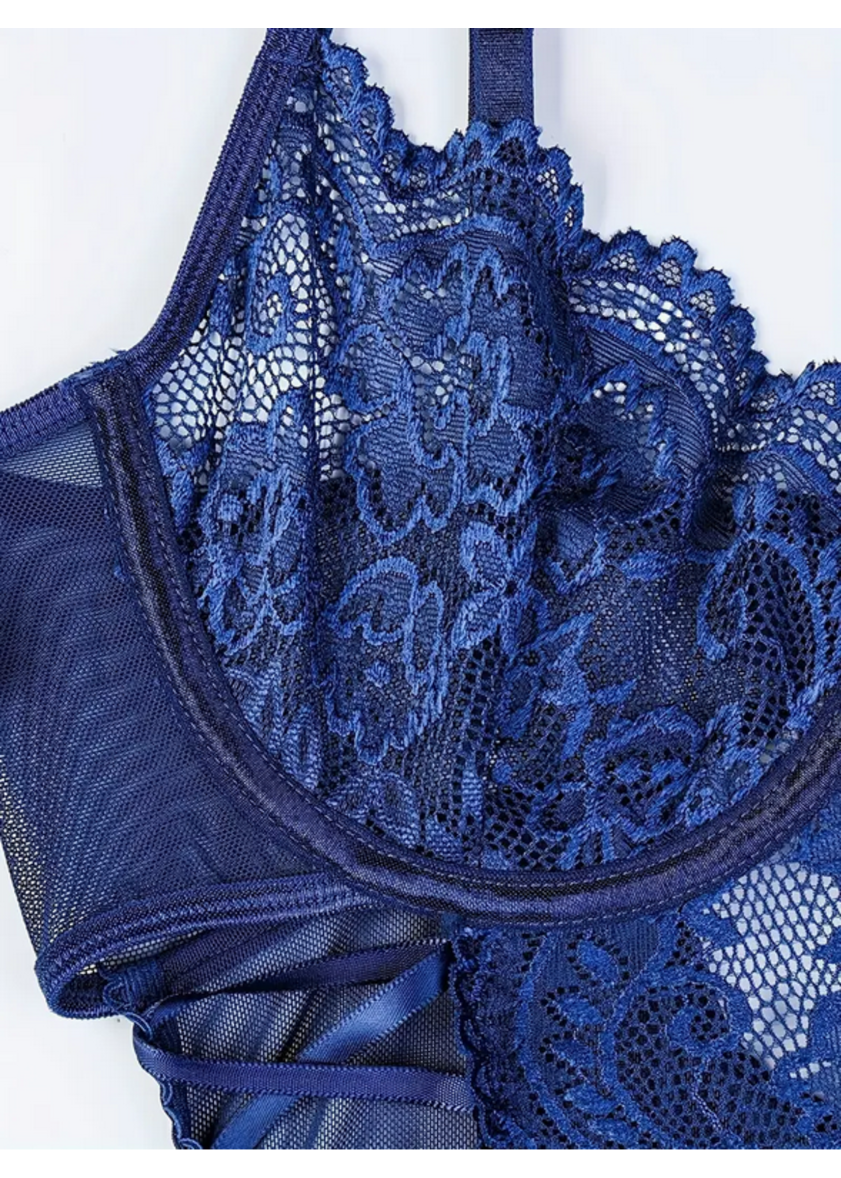 Sexy Blue Lace Teddy