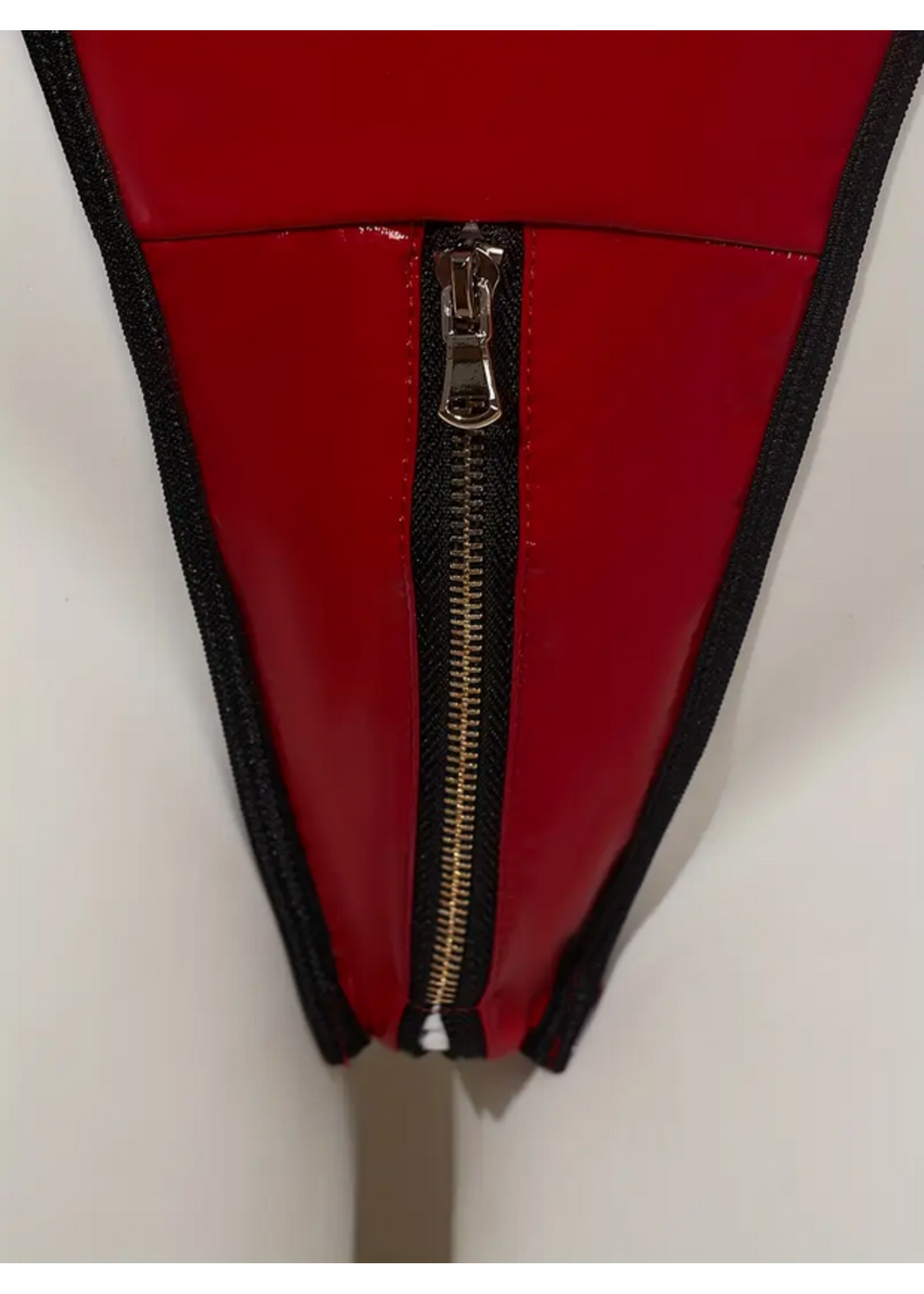 Sexy Mesh Halter Lingerie with Tulle Skirt Red/Black MED