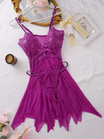 Midnight Bloom Lace Lingerie Set