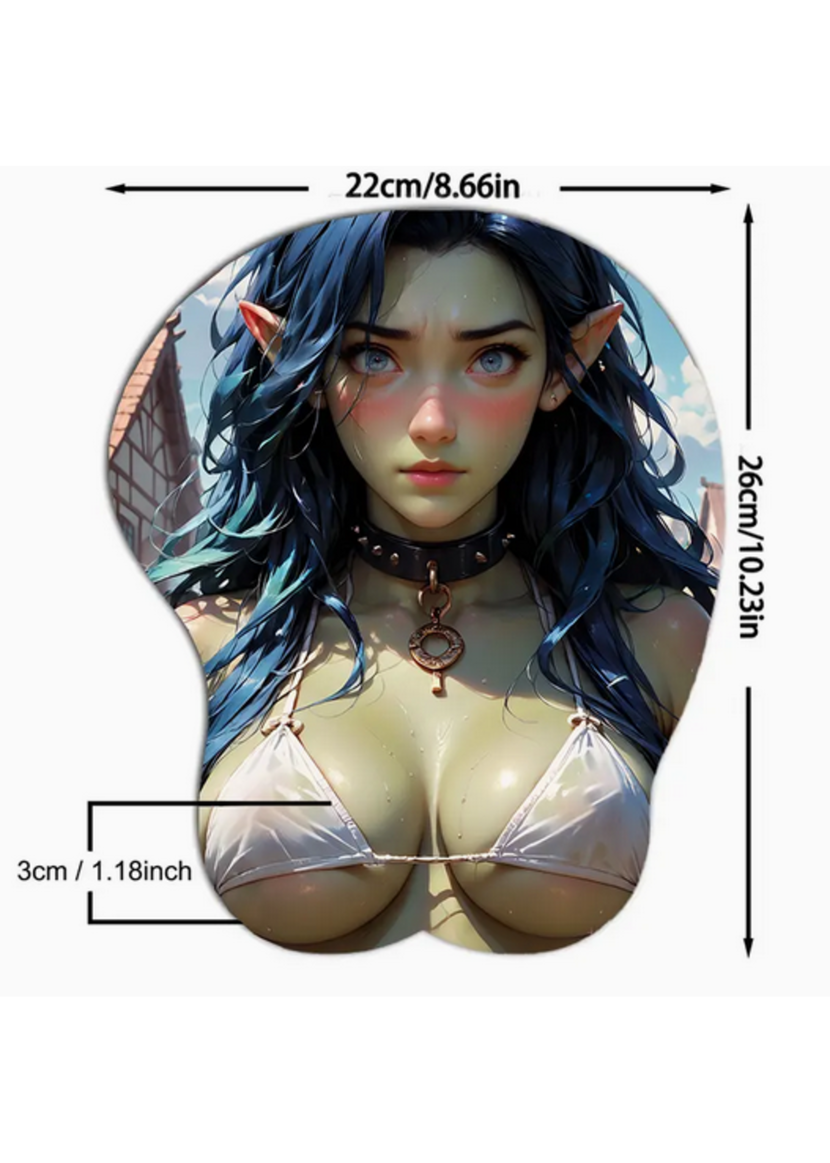 Anime Elf Girl Mouse Pad