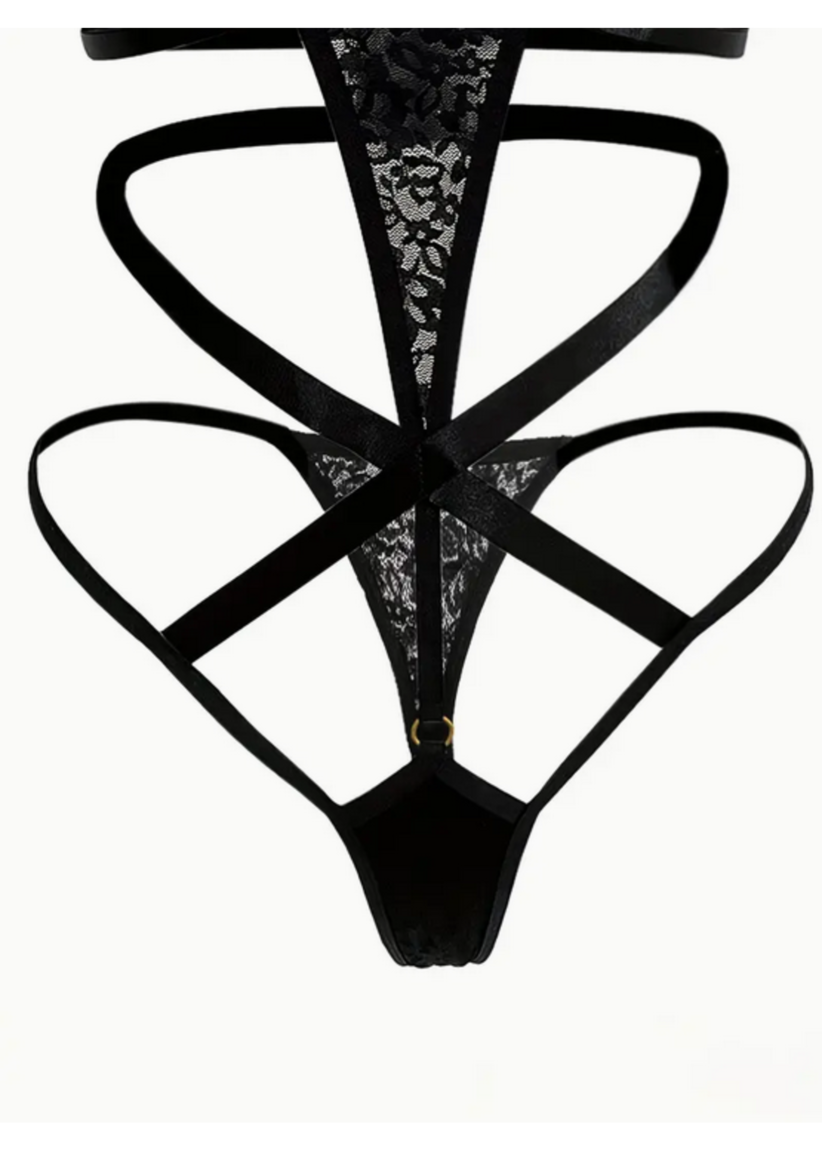 Chain Reaction Halter Bodysuit