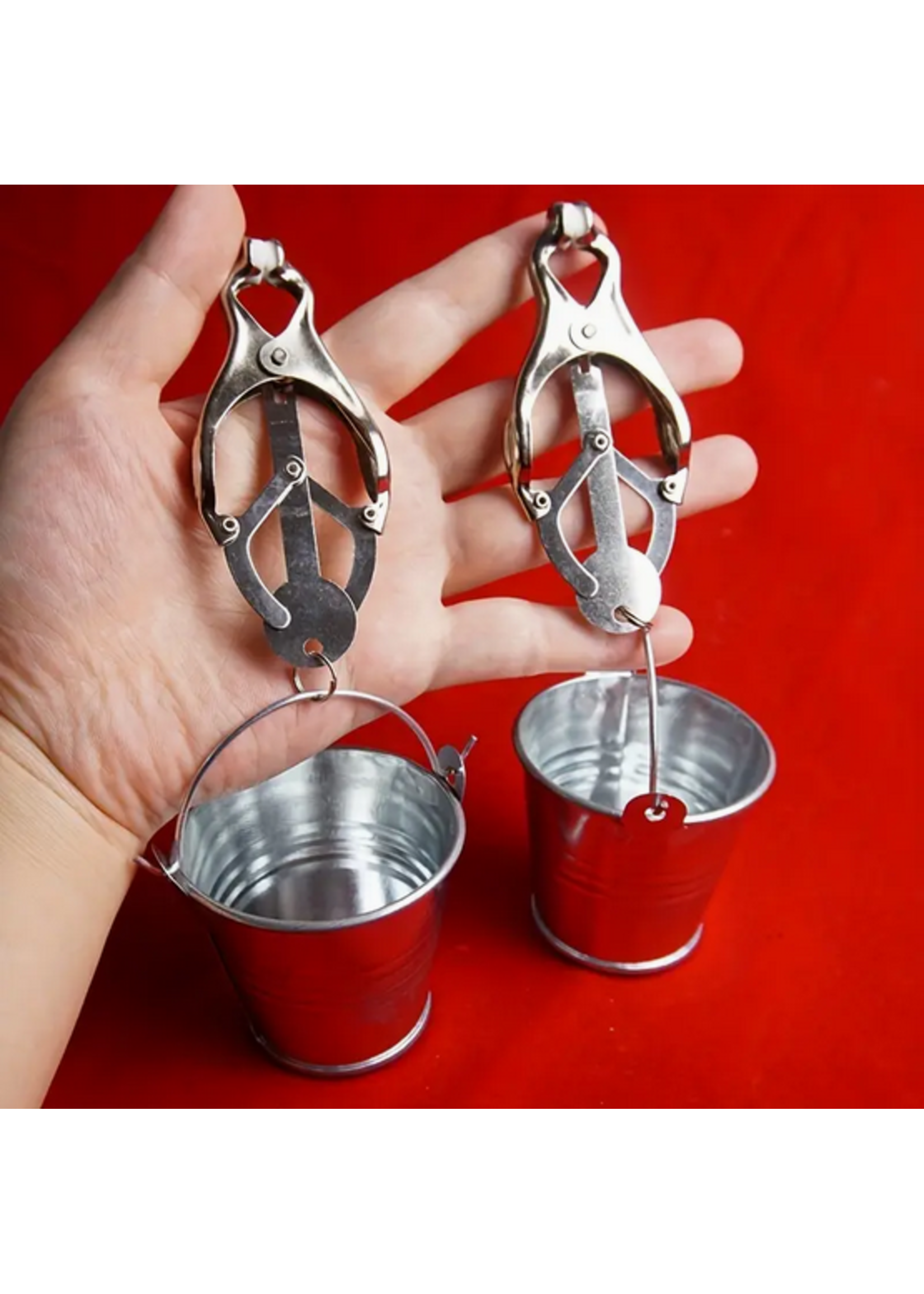 Adjustable Nipple Clamps with Weighted Buckets