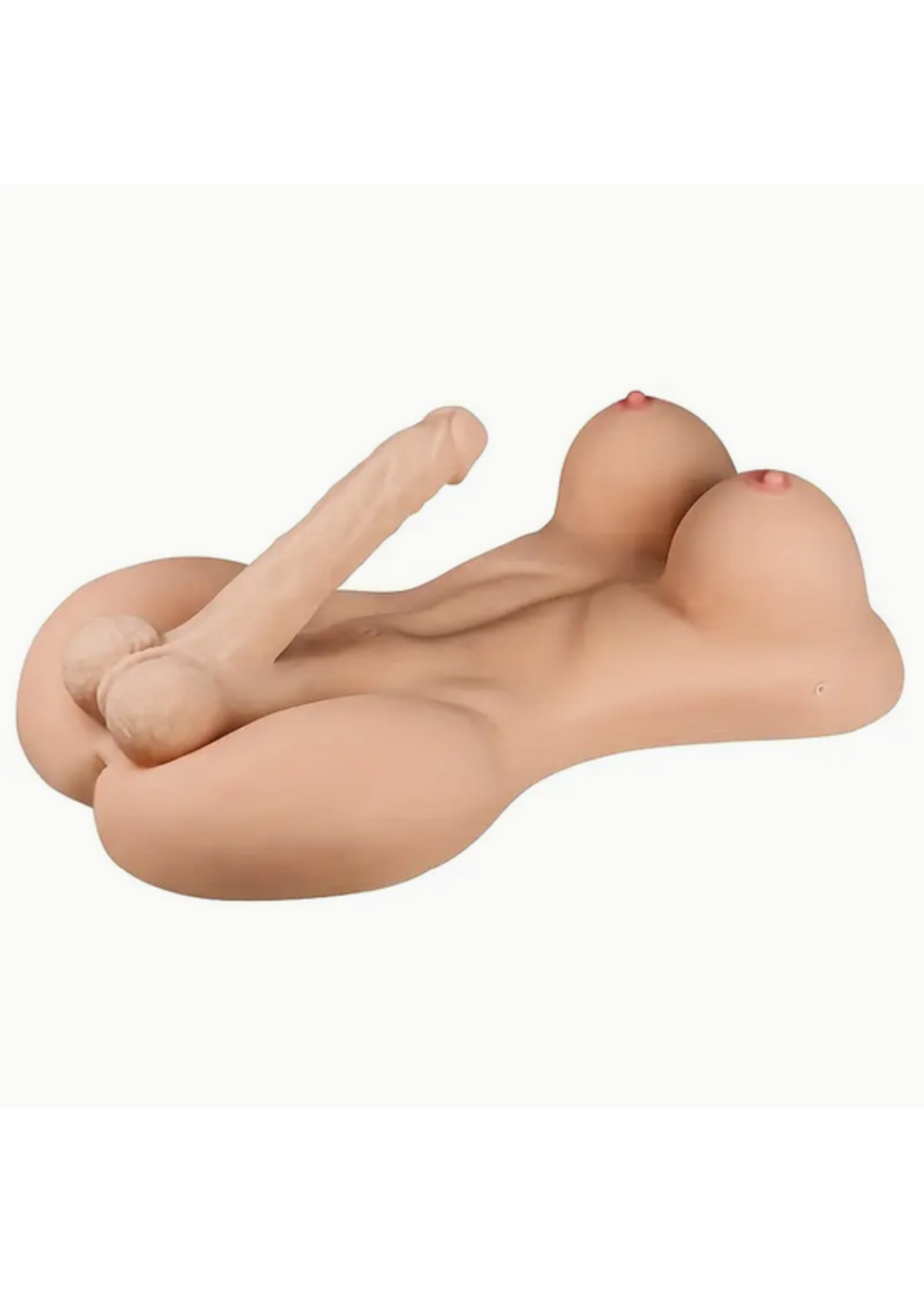 Clearance Dual Fantasy Silicone Torso with 7.4" Realistic Dildo