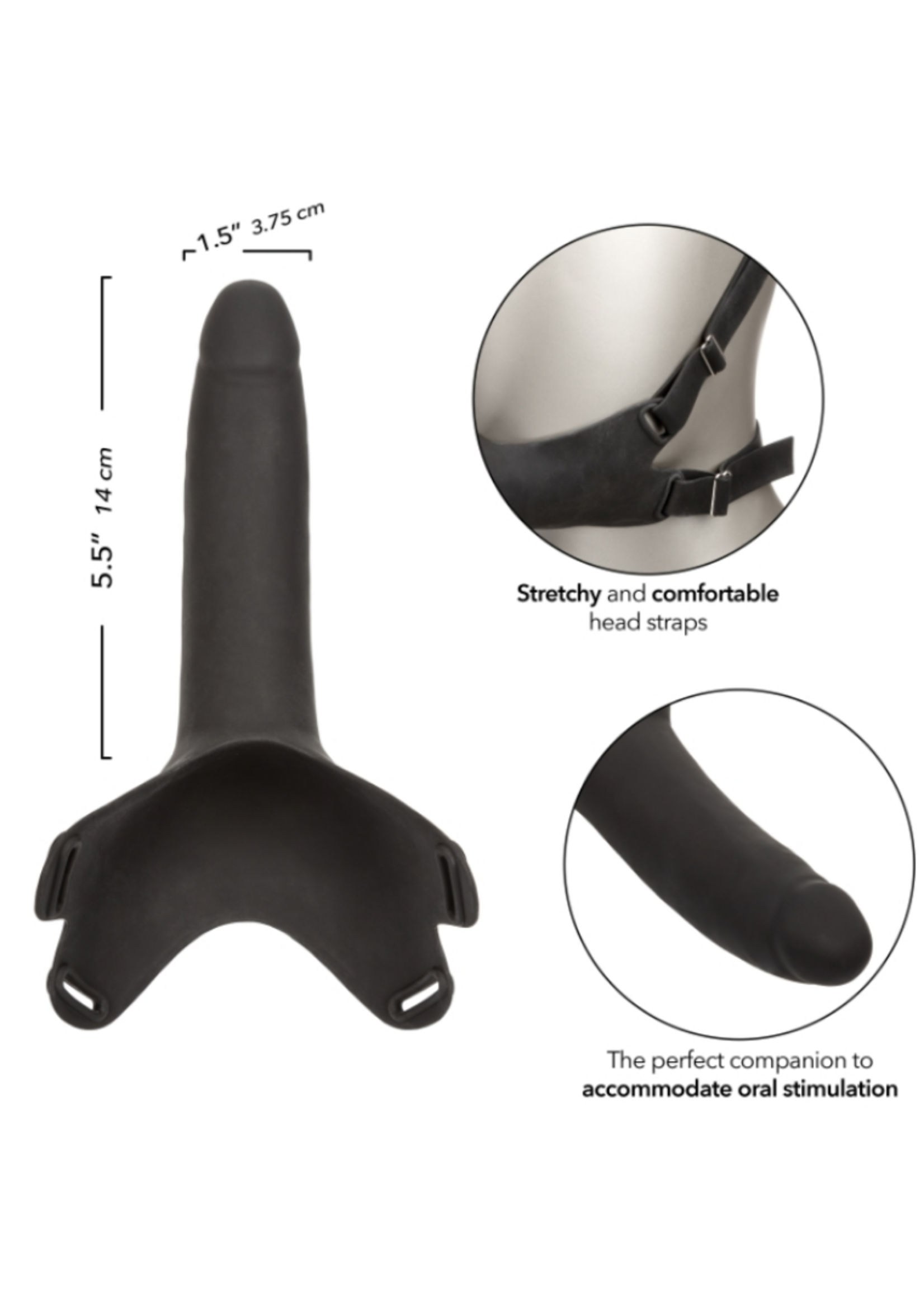 Calexotics Accommodator Silicone Dong - Black