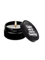 KamaSutra Mini Massage Candle "Light Me If You're Horny" Vanilla Creme 1.7oz