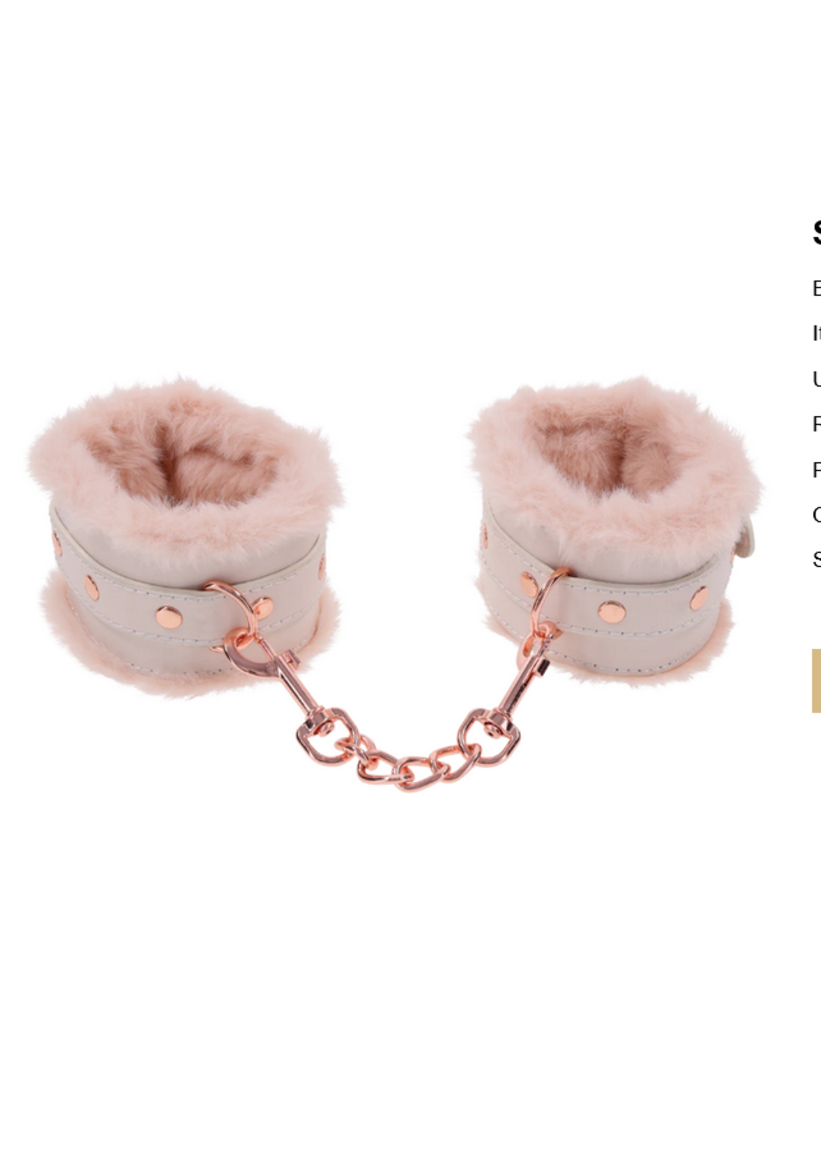 Sportsheets Peaches 'n CreaMe Fur Handcuffs