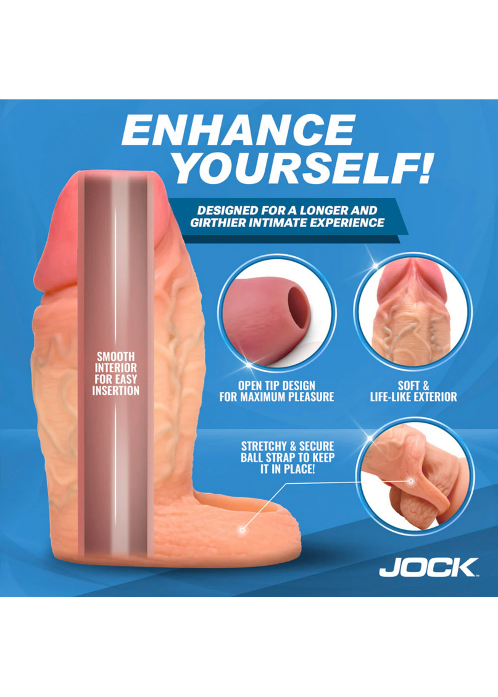 XR Enhancers Silicone Penis Extension Sleeve - Light