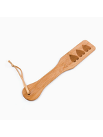 Bamboo Wood Paddle with Hearts