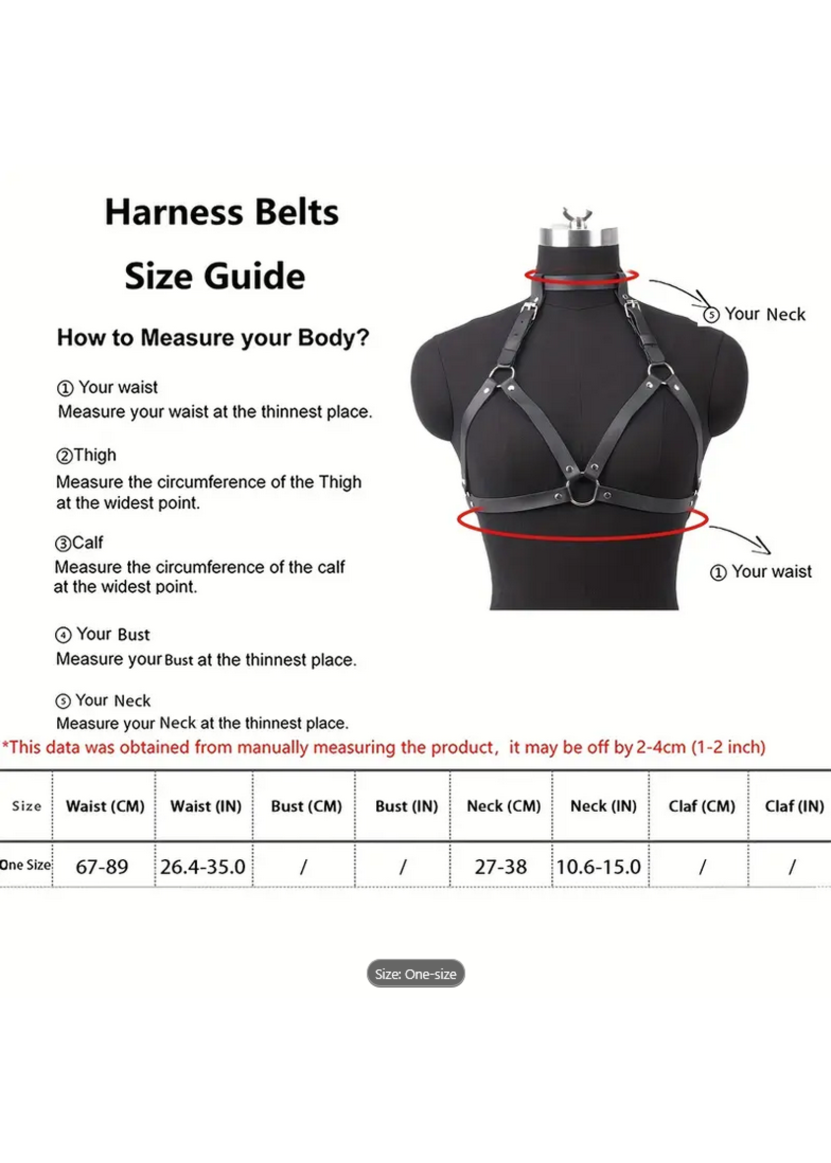 Smoosh Chest Harness Faux Leather