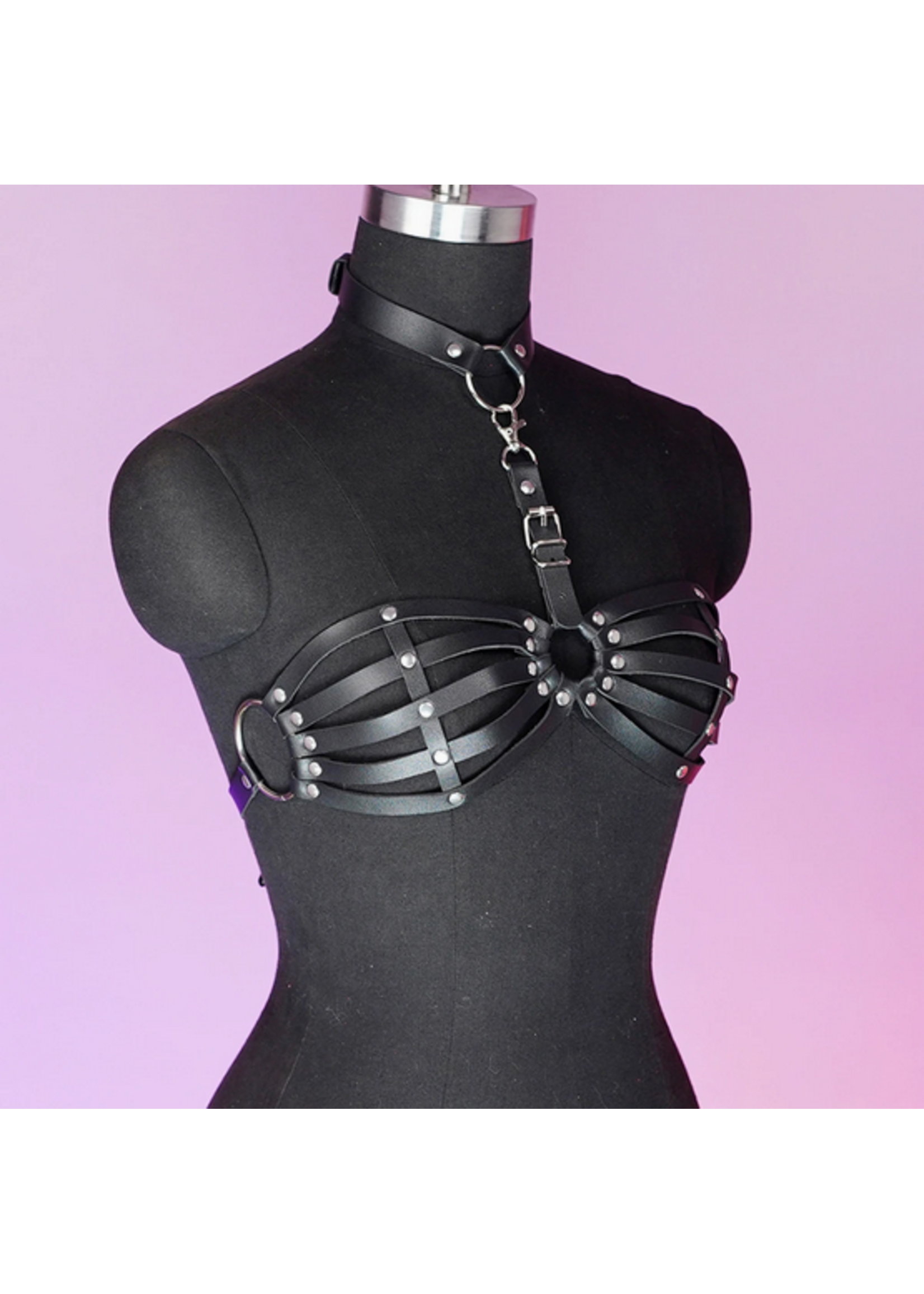 Smoosh Faux Leather Bra Straps