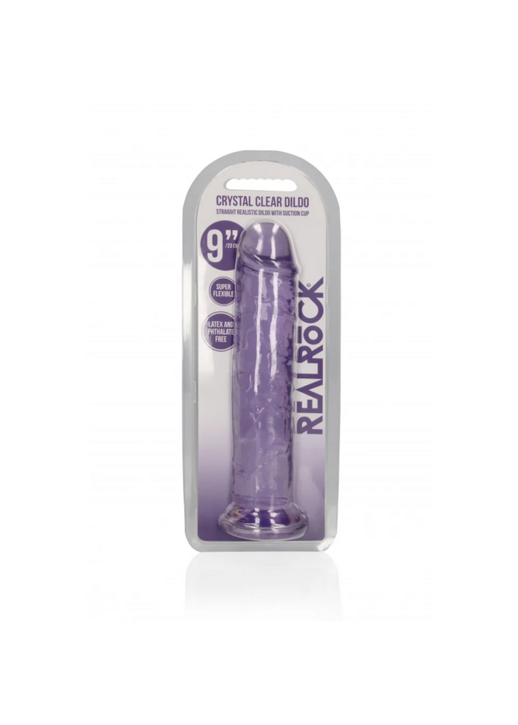 RealRock 9" Straight No Balls - Purple