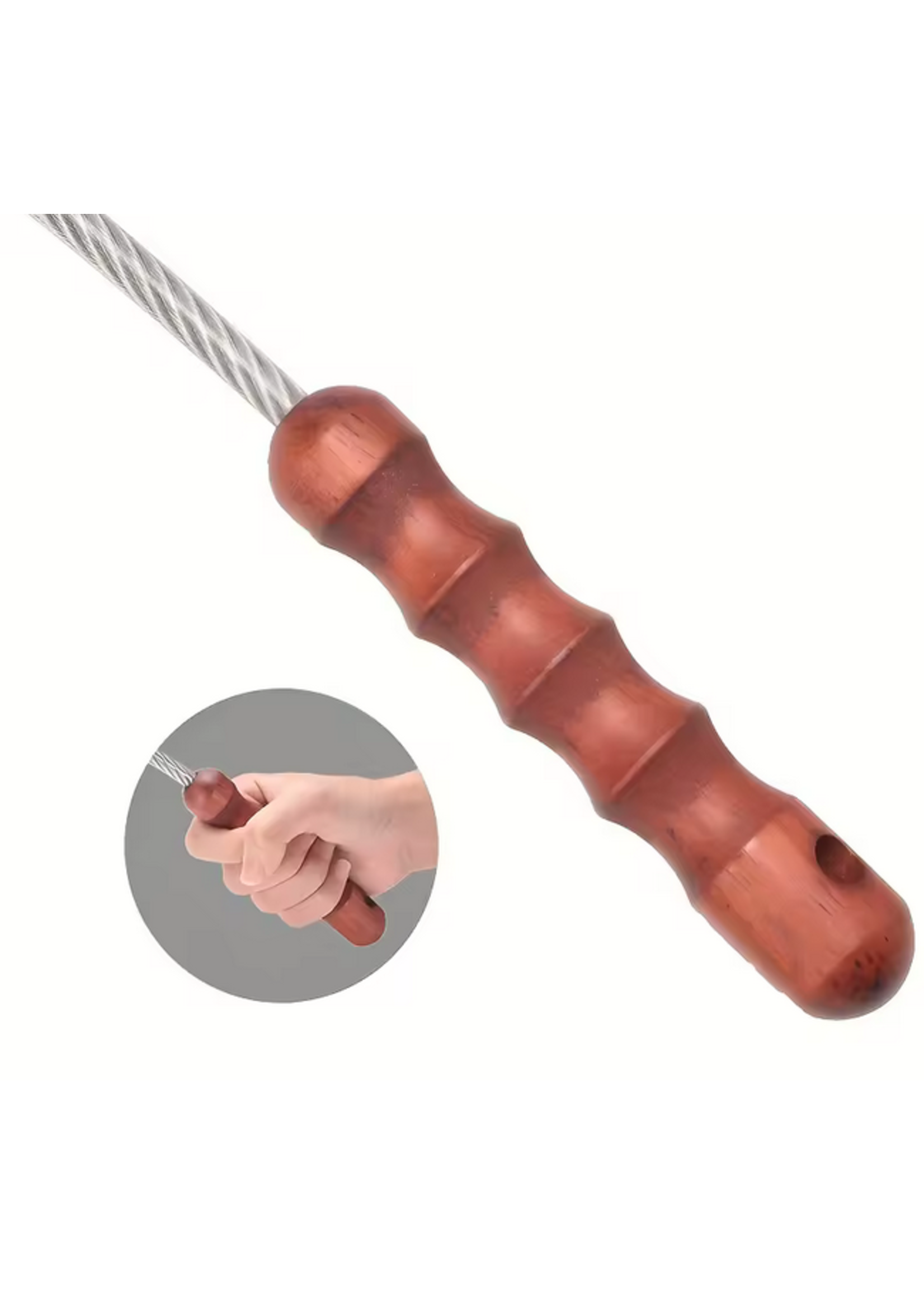 Metal Suffering Whip Black Handle