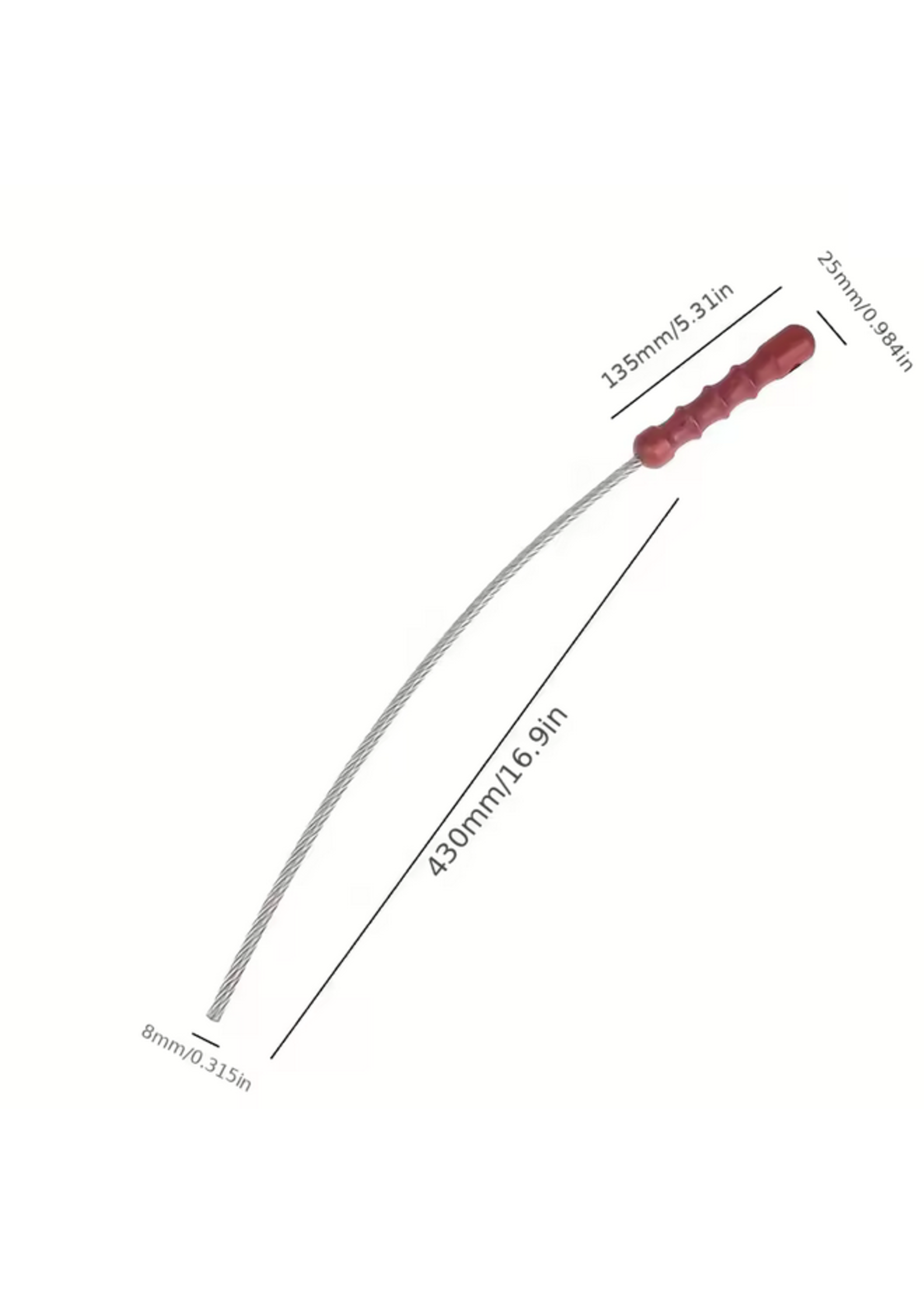 Metal Suffering Whip Black Handle Wire