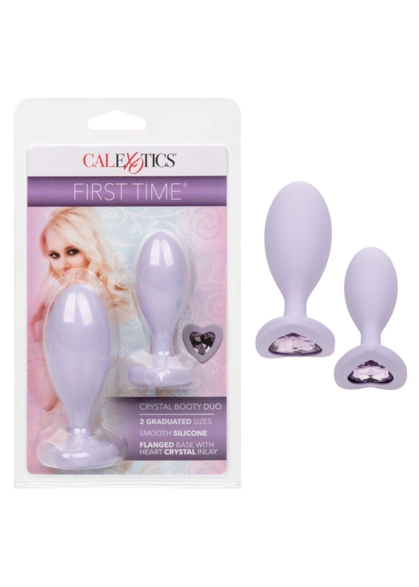 Calexotics First Time Love Crystal Booty Duo - Purple