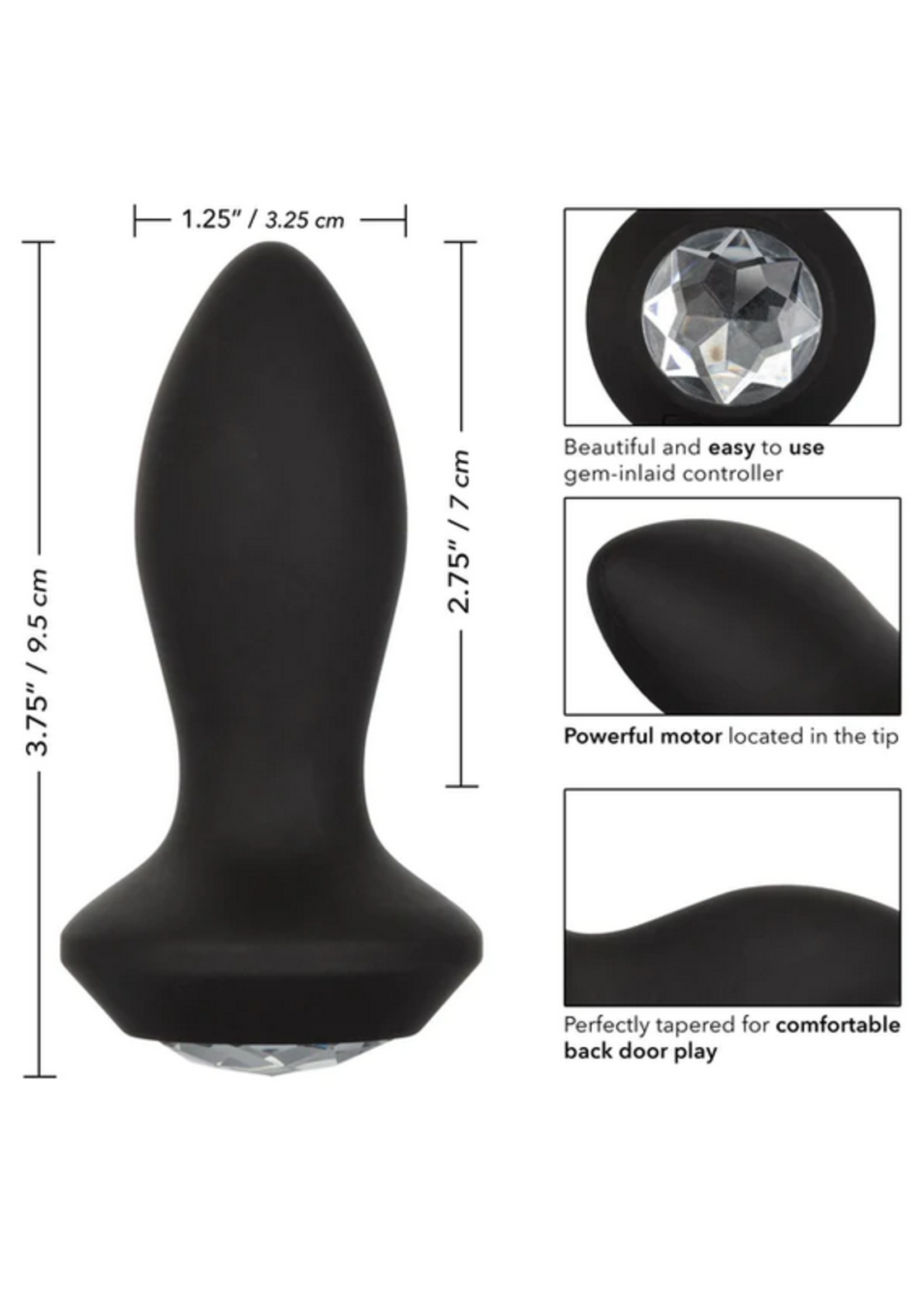 Calexotics Power Gem Vibrating Crystal Probe