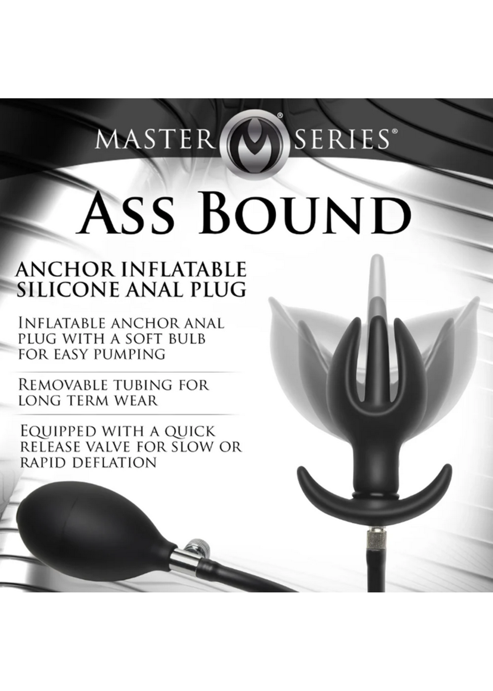 Master Series Ass Bound Anchor Inflatable Silicon Plug