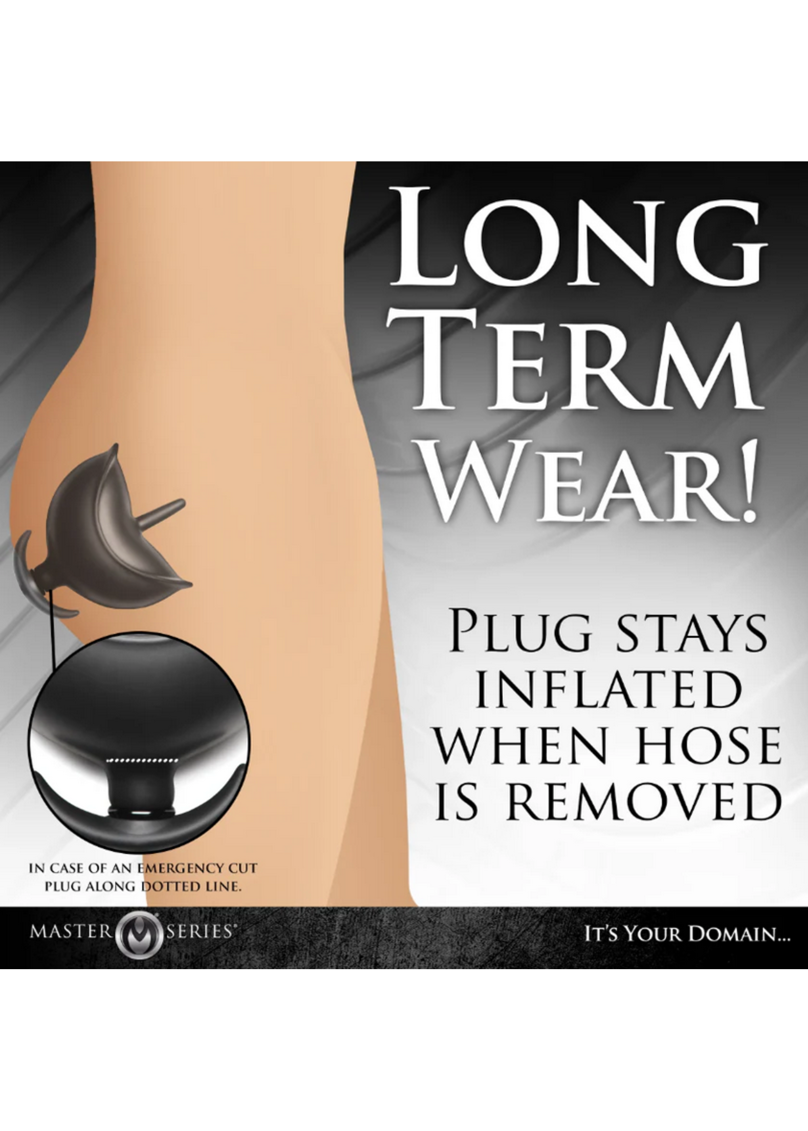 Master Series Ass Bound Anchor Inflatable Silicon Plug