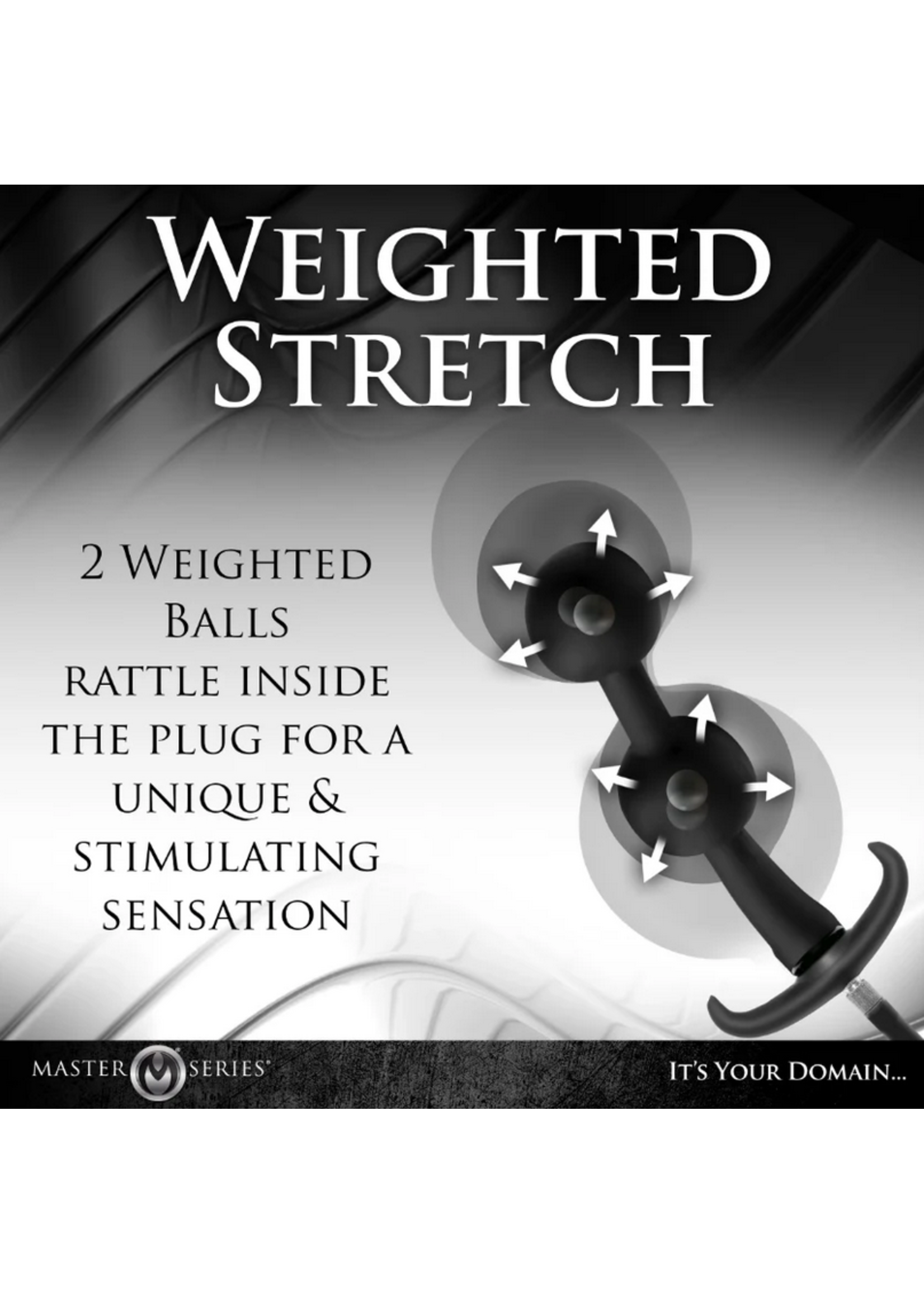 Master Series Ass Rattler Weighted Inflatable Silicone