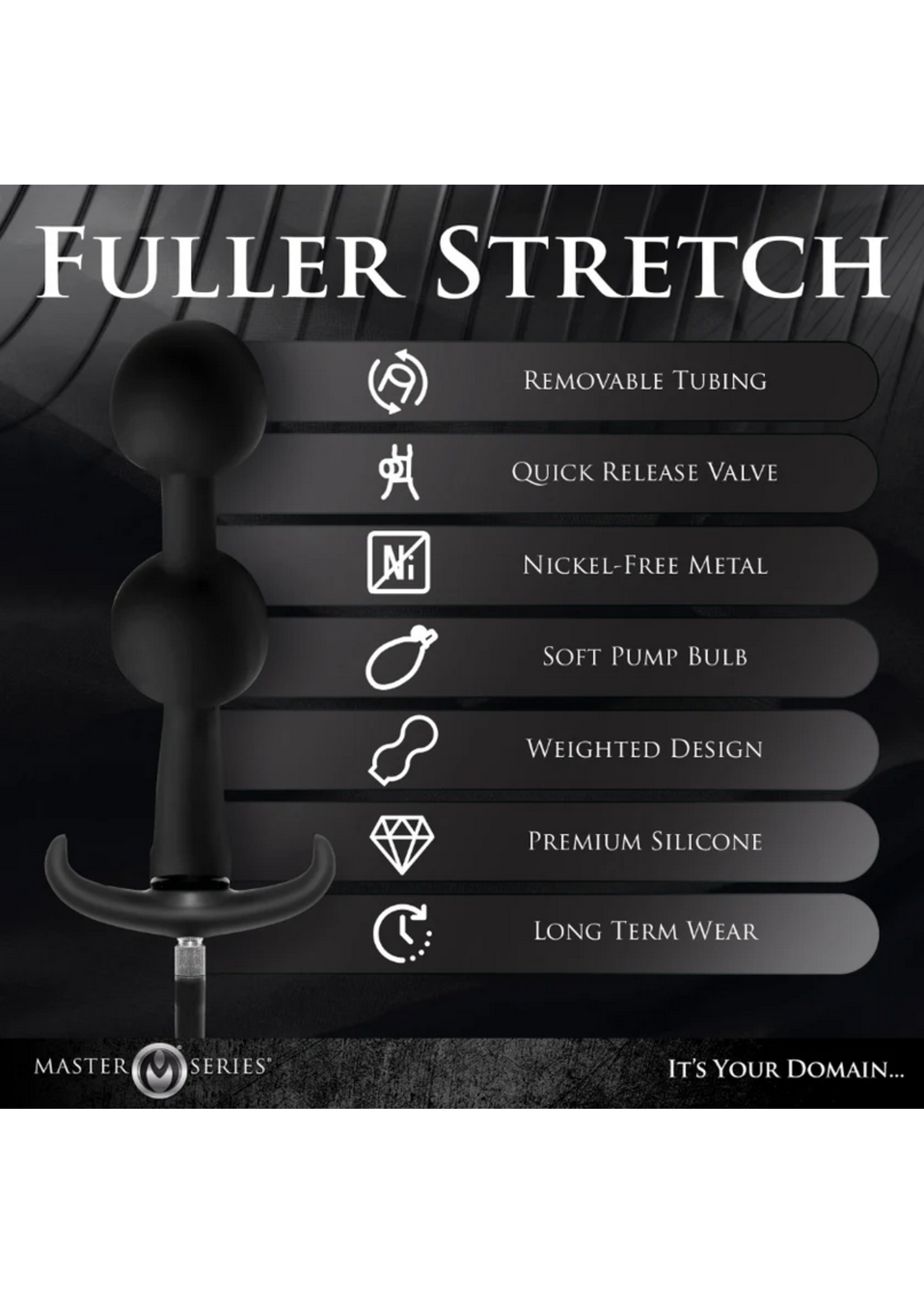 Master Series Ass Rattler Weighted Inflatable Silicone