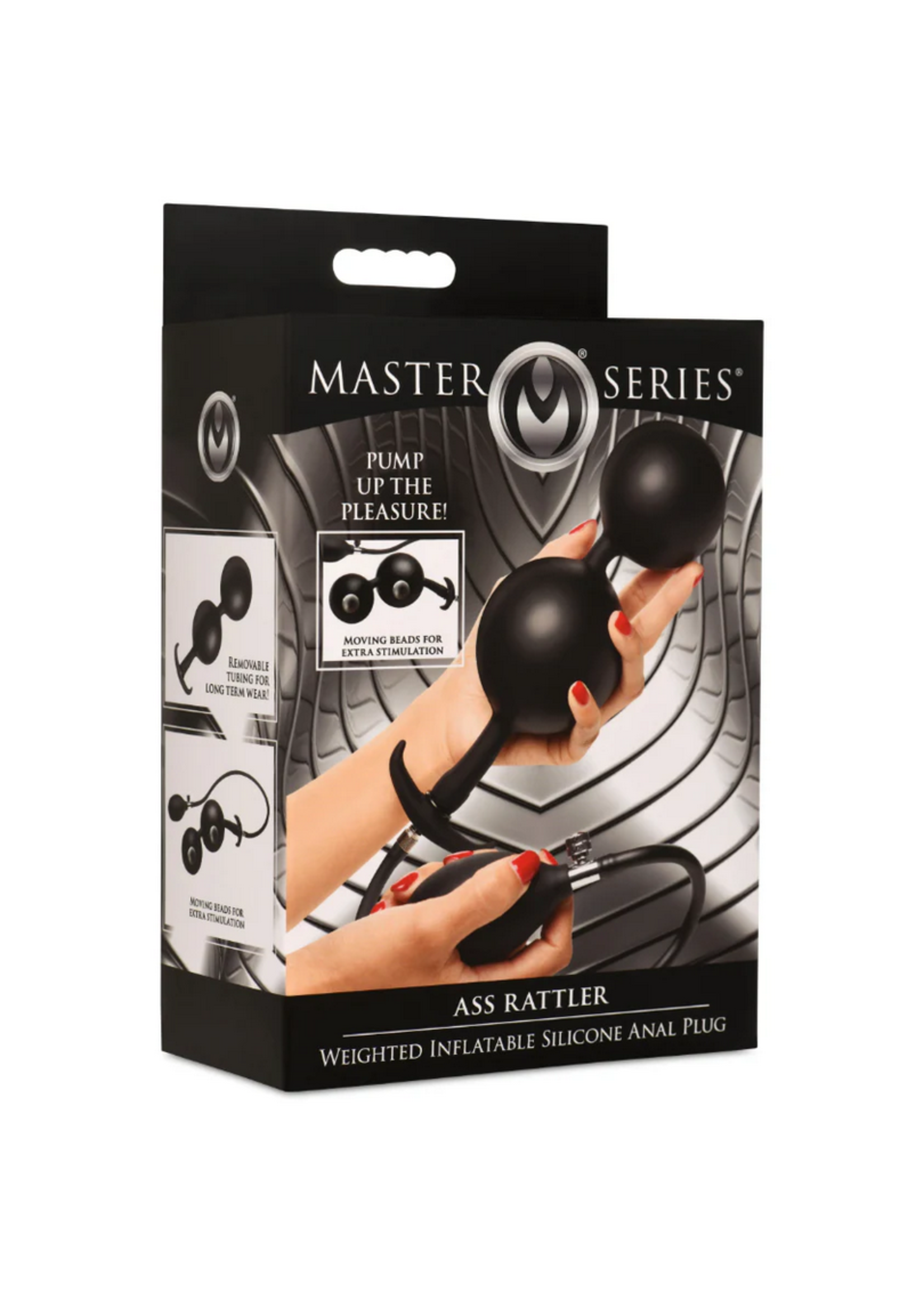 Master Series Ass Rattler Weighted Inflatable Silicone