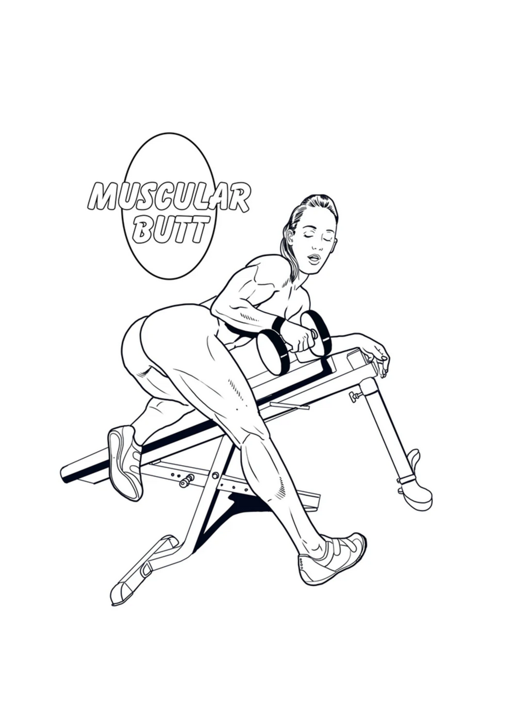 Wood Rocket LLC Sexy Butts Adult Colouring Book