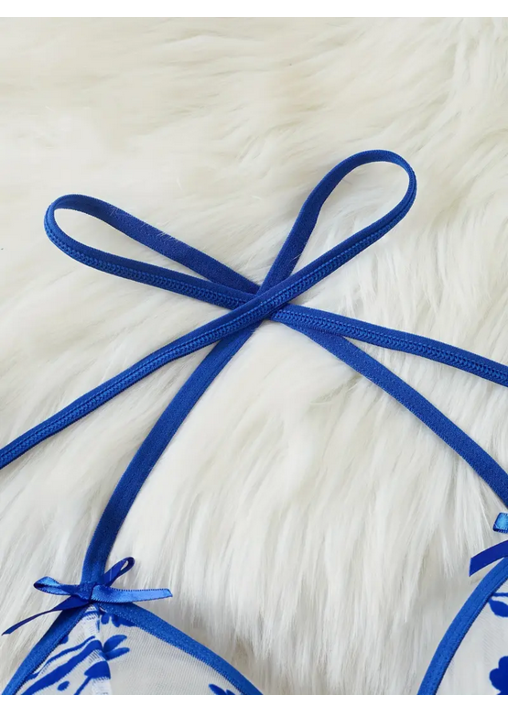 Blue Desire Babydoll Set