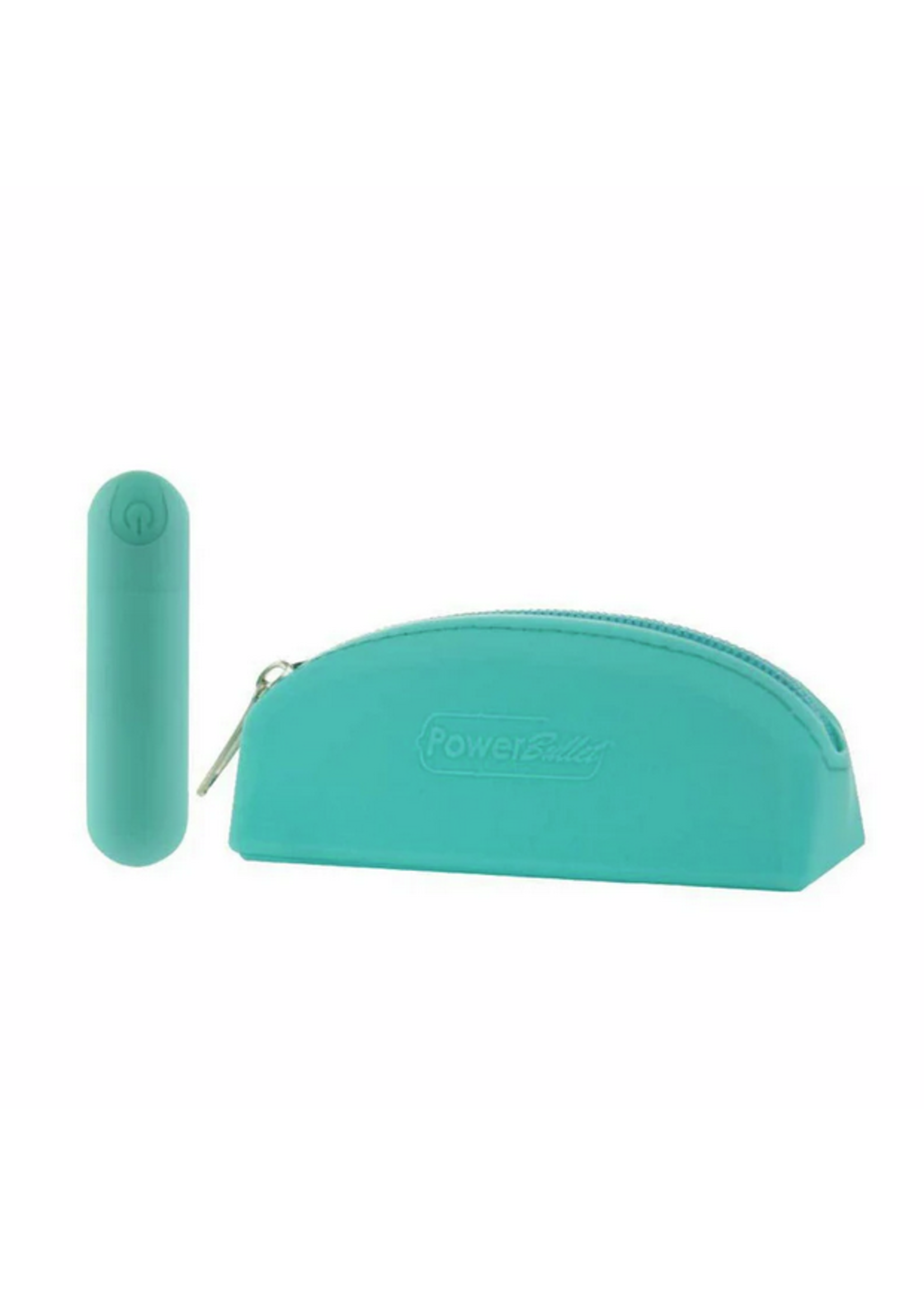 Pure Love Pure Love - Rechargeable Power Bullet With Silicone Case - Teal