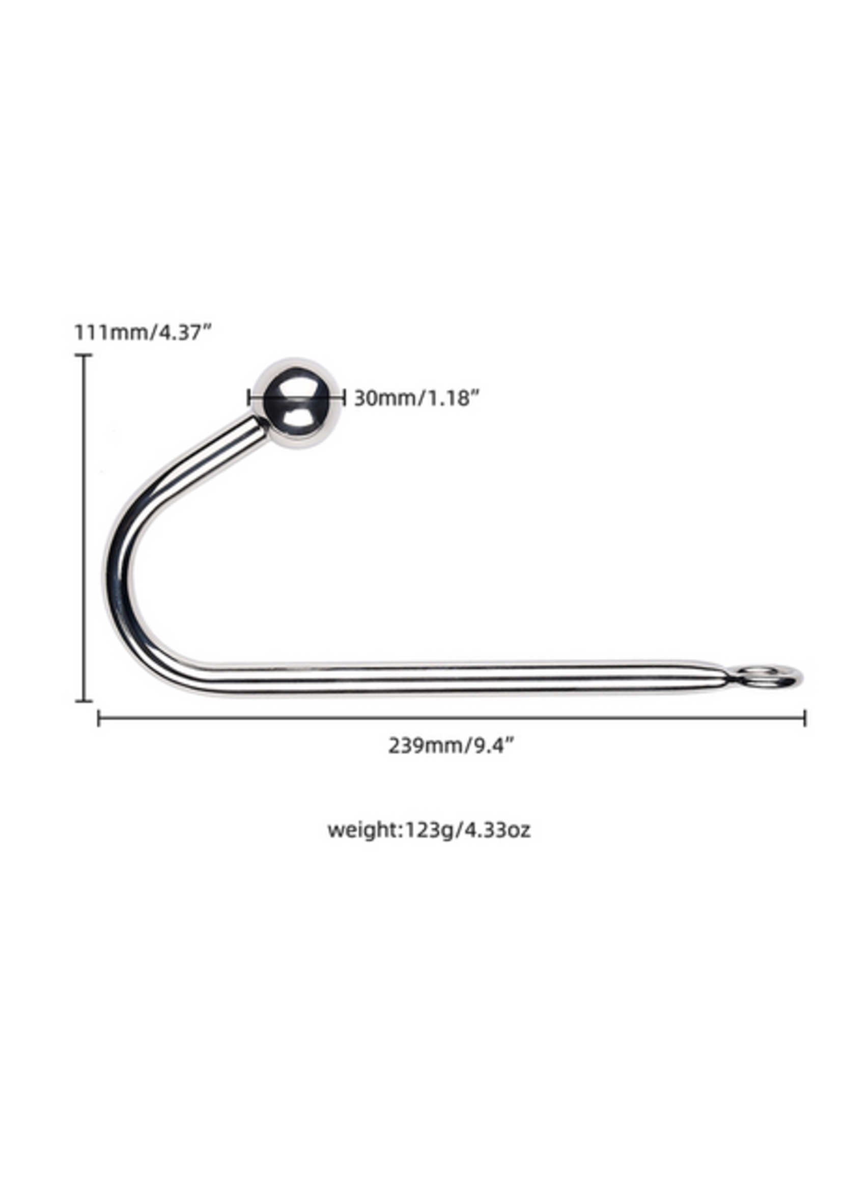 Anal Hook Cuff to Collar Bondage Kit w/ Gag