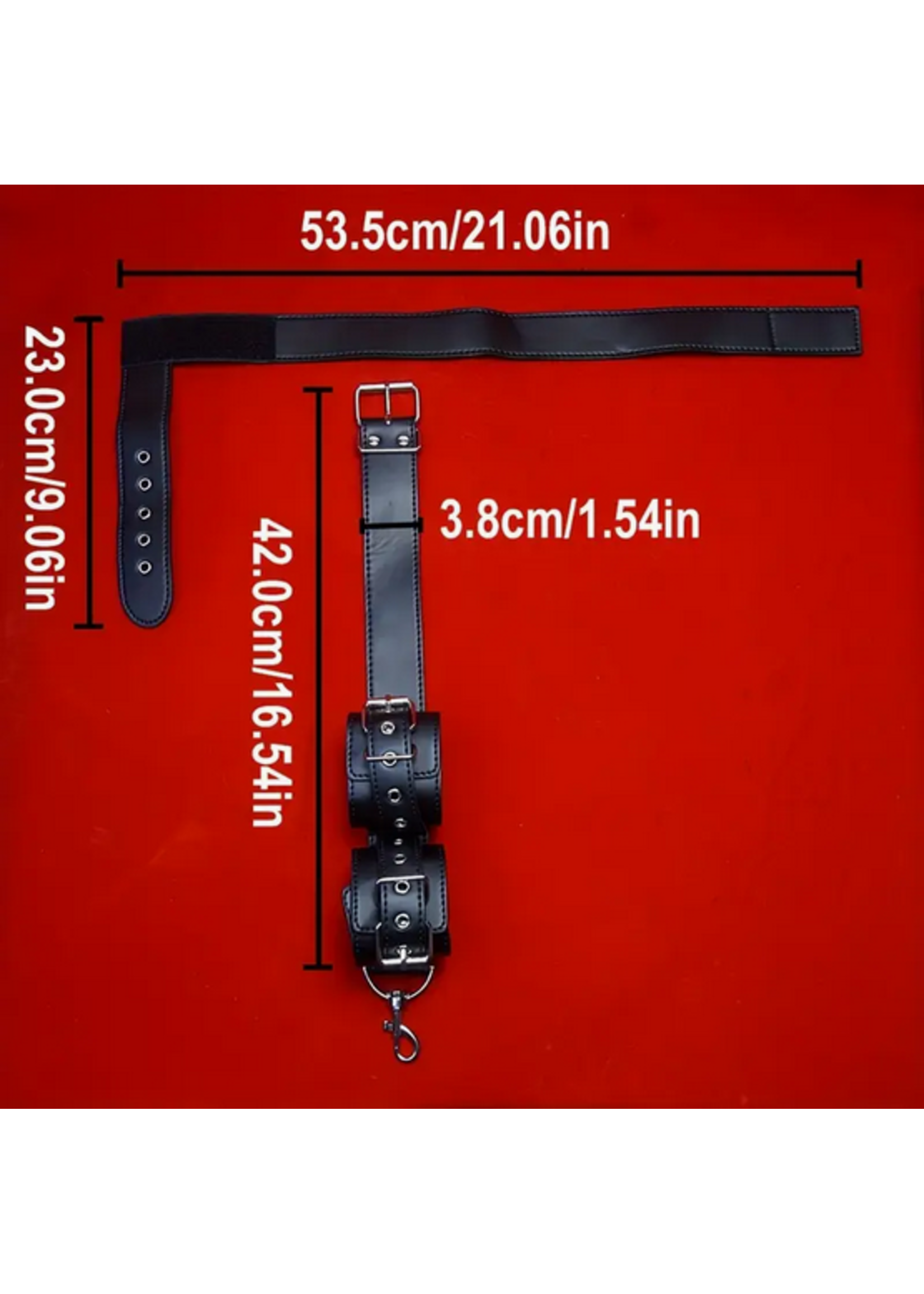 Anal Hook Cuff to Collar Bondage Kit w/ Gag