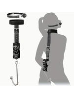 Anal Hook Cuff to Collar Bondage Kit w/ Gag