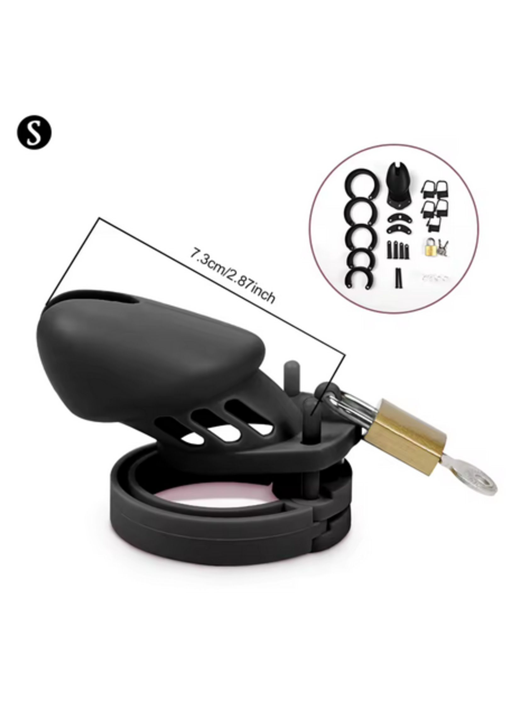 Smoosh Value Black Silicone Cock Cage