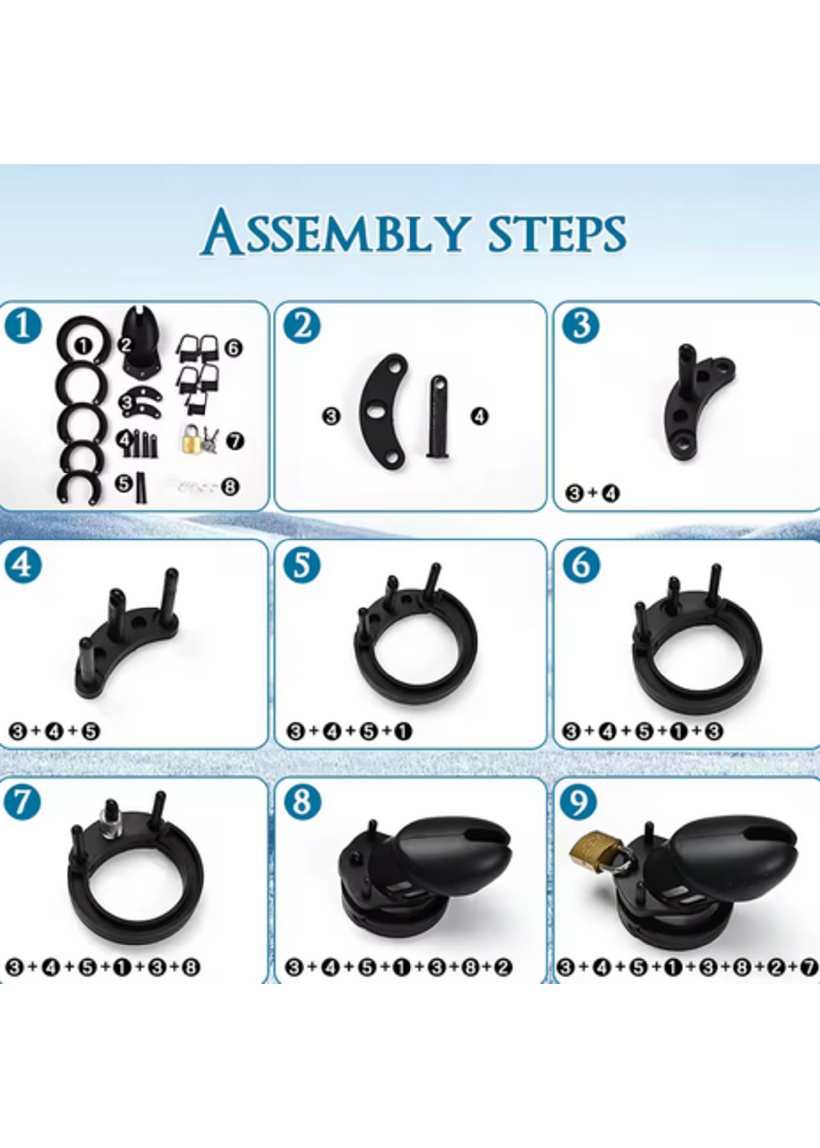 Smoosh Value Black Silicone Cock Cage