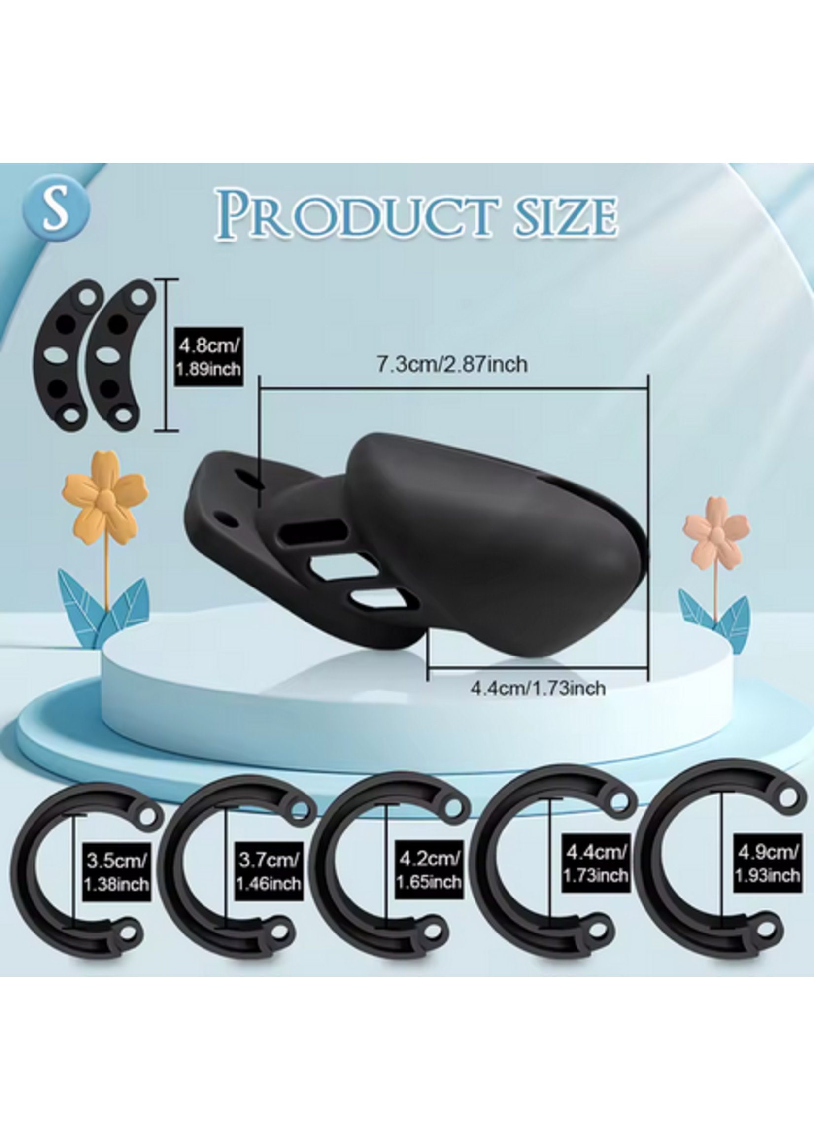 Smoosh Value Black Silicone Cock Cage