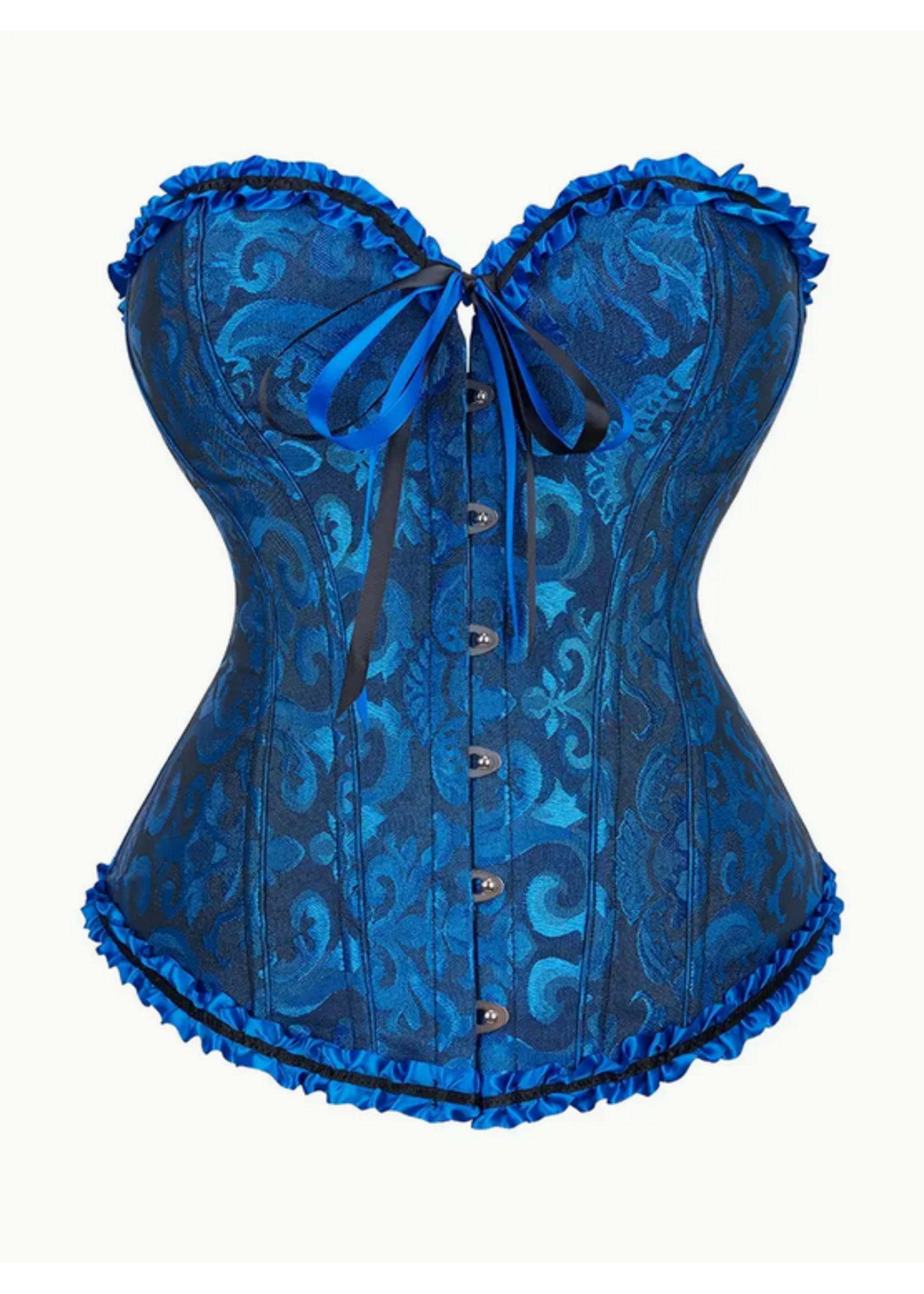 Royal Temptation – Blue Brocade Corset