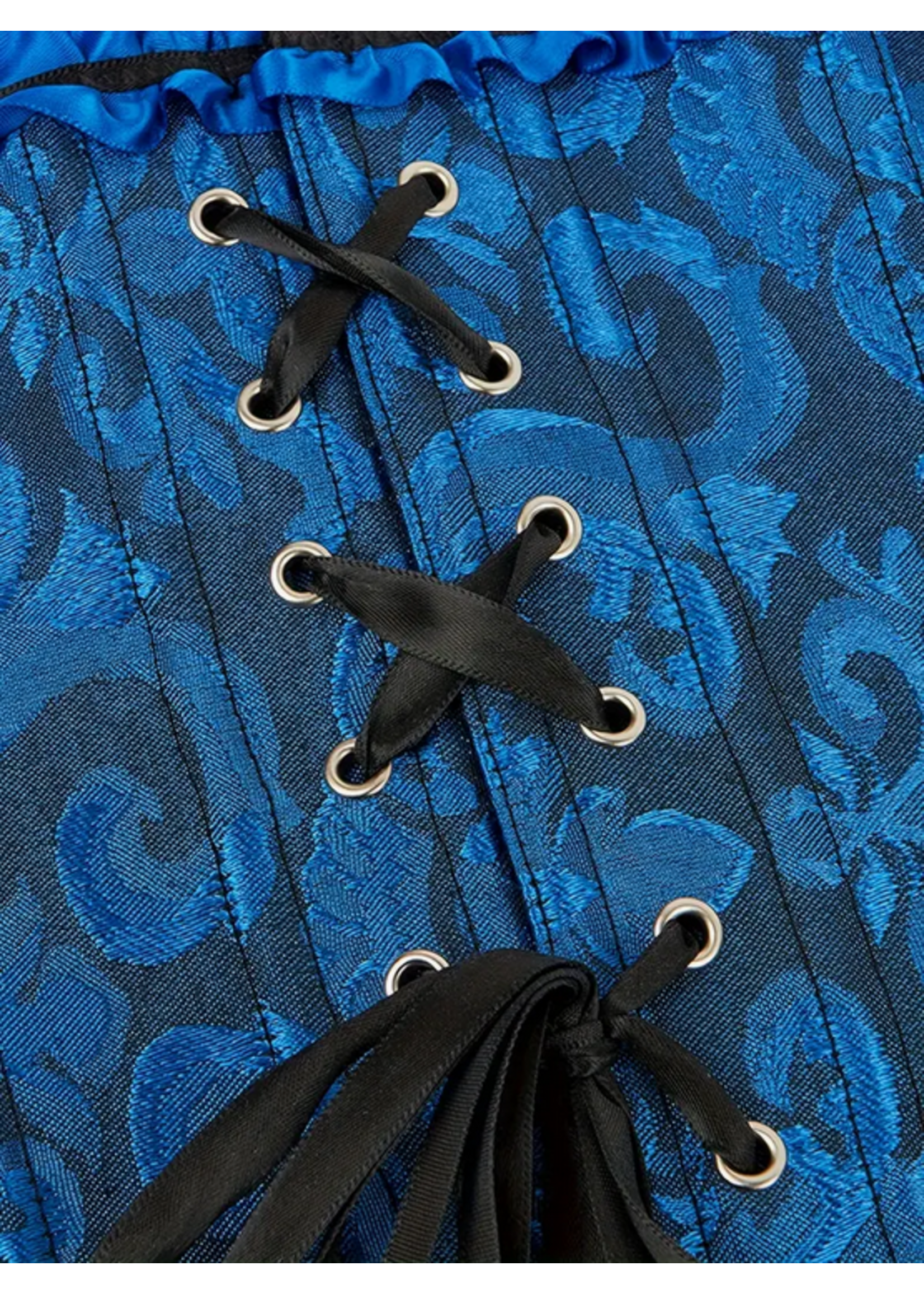 Royal Temptation – Blue Brocade Corset