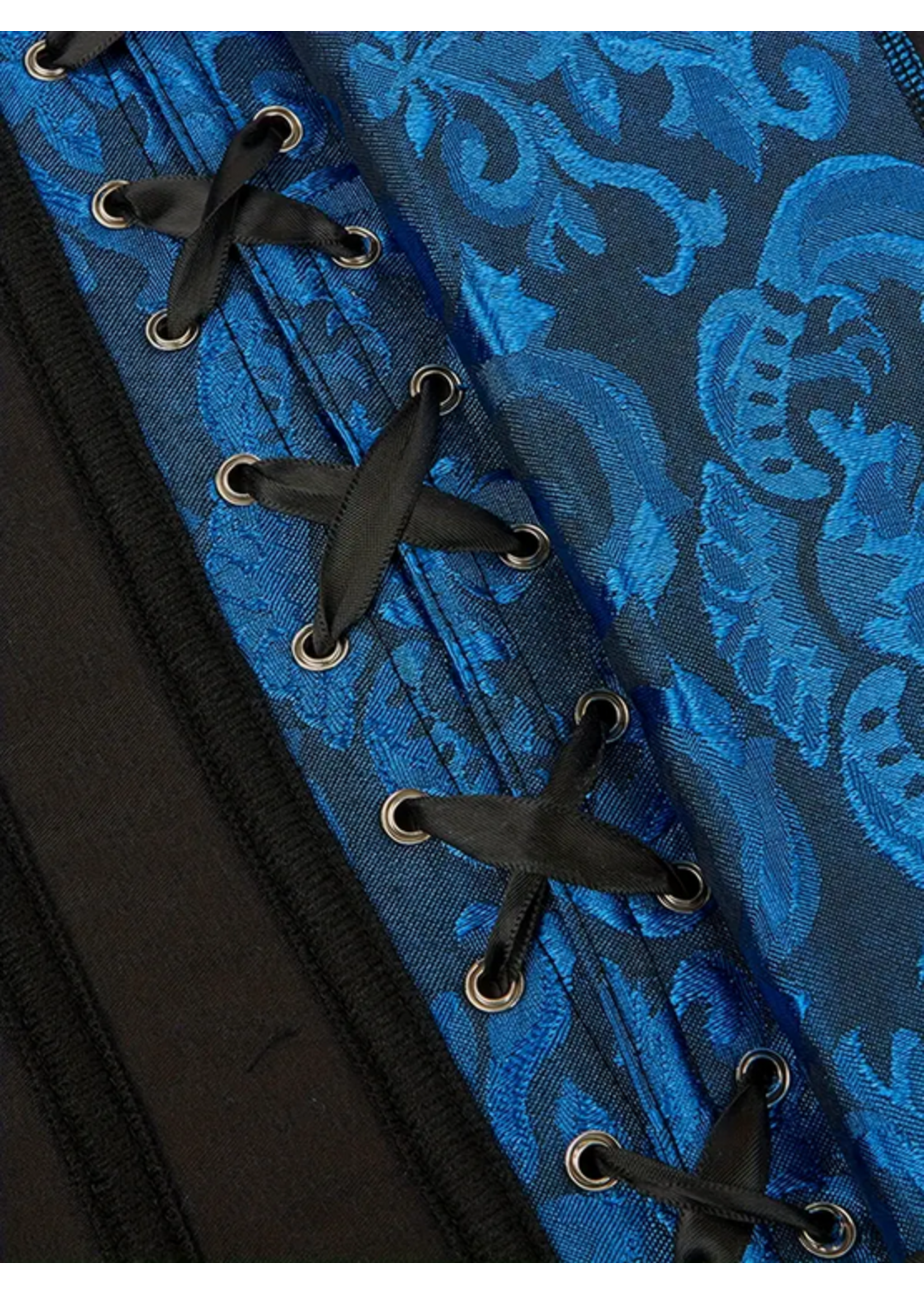 Royal Temptation – Blue Brocade Corset